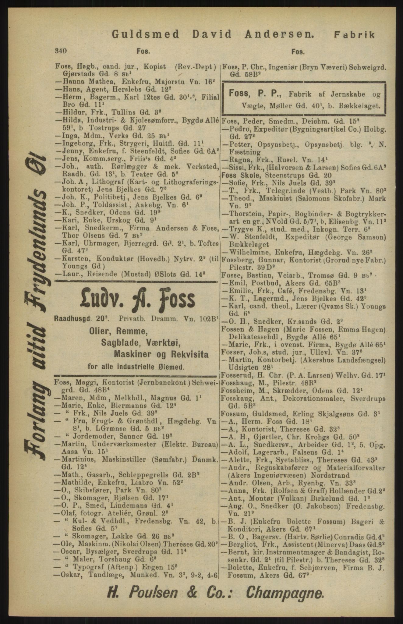 Kristiania/Oslo adressebok, PUBL/-, 1904, s. 340