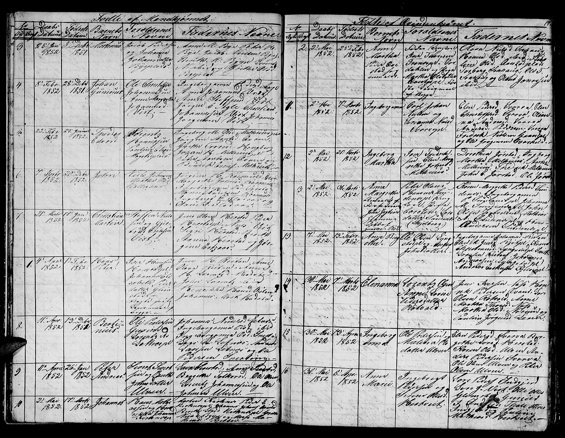 Ministerialprotokoller, klokkerbøker og fødselsregistre - Nord-Trøndelag, SAT/A-1458/730/L0299: Klokkerbok nr. 730C02, 1849-1871, s. 14