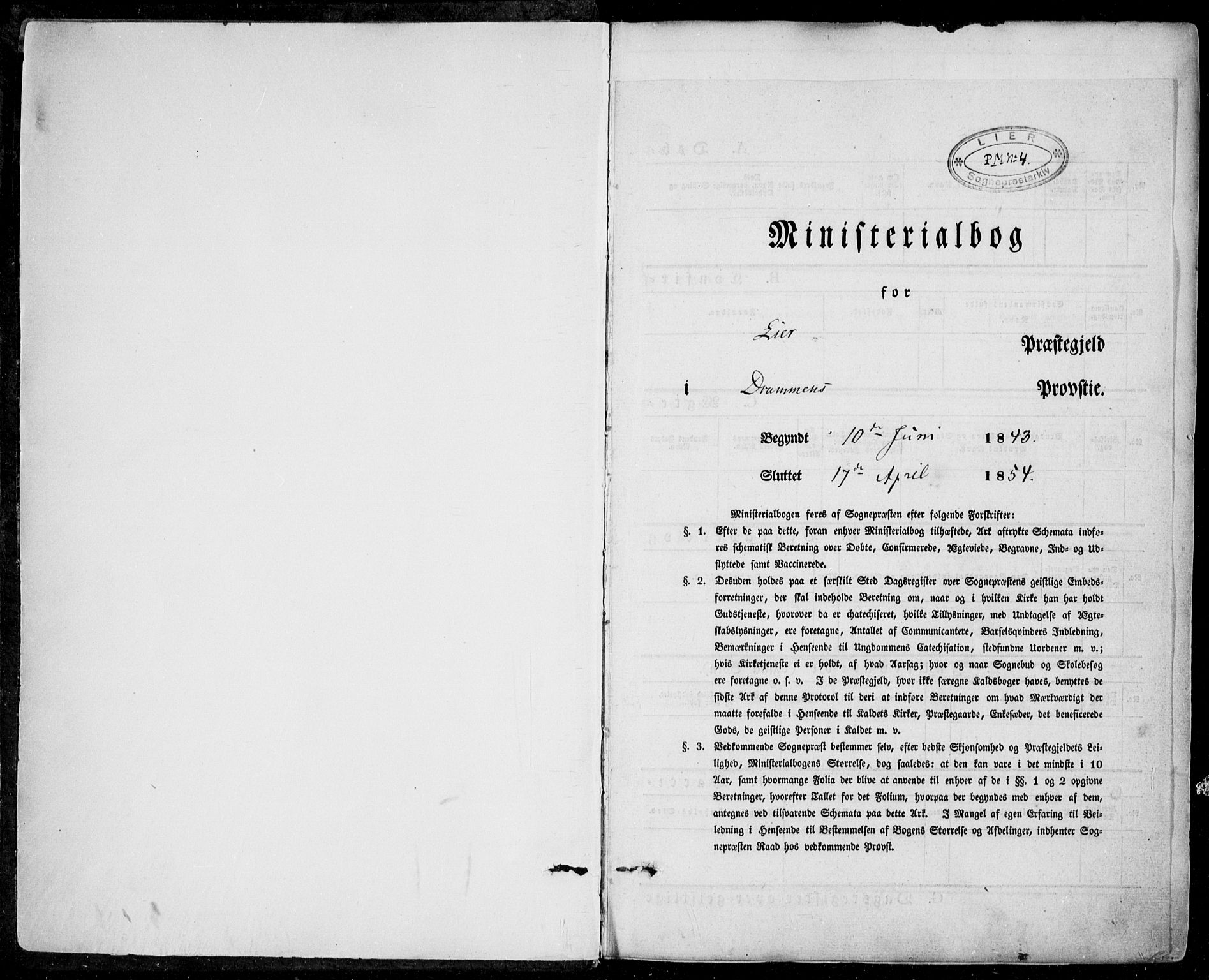 Lier kirkebøker, SAKO/A-230/F/Fa/L0011: Ministerialbok nr. I 11, 1843-1854