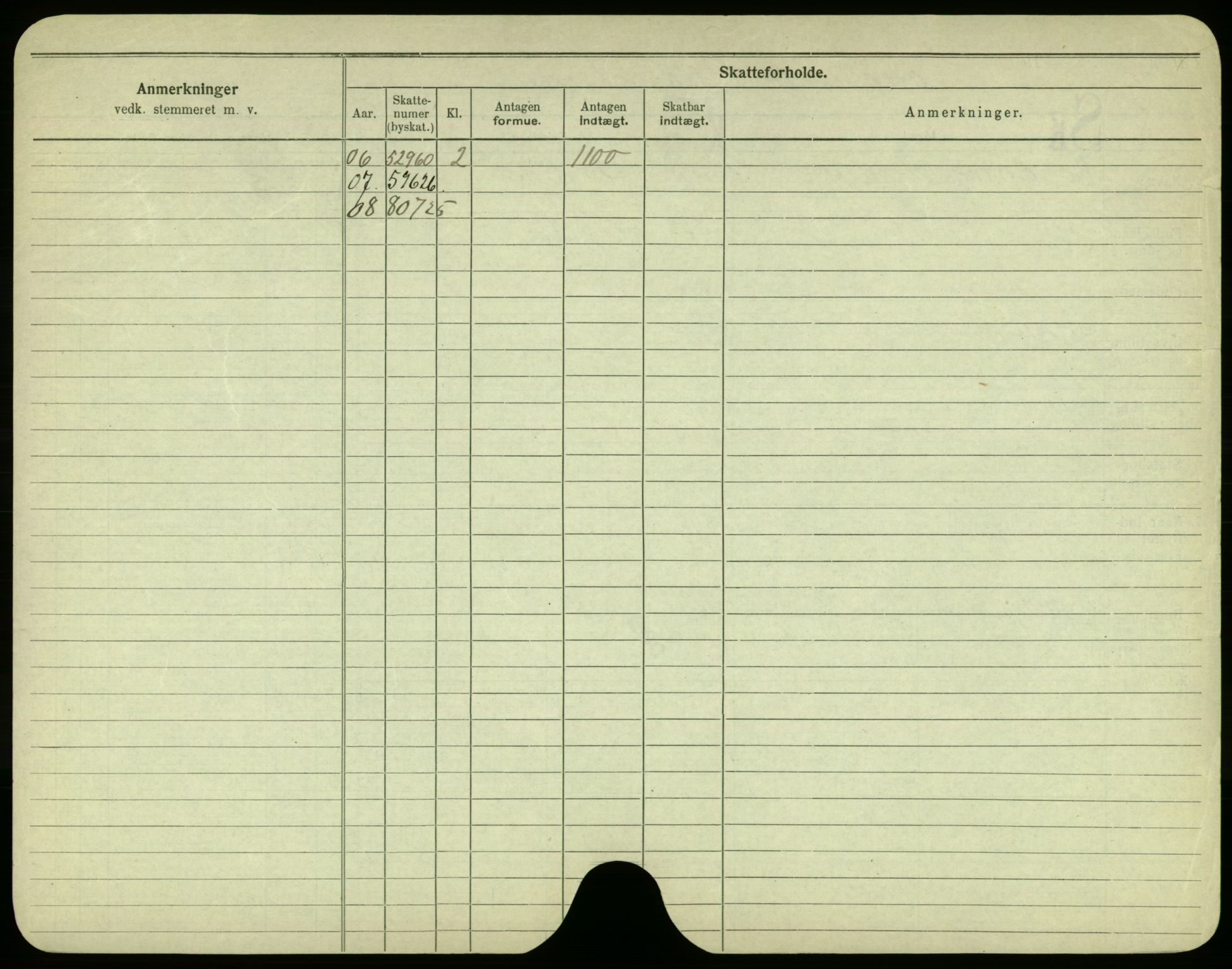 Oslo folkeregister, Registerkort, SAO/A-11715/F/Fa/Fac/L0005: Menn, 1906-1914, s. 500b