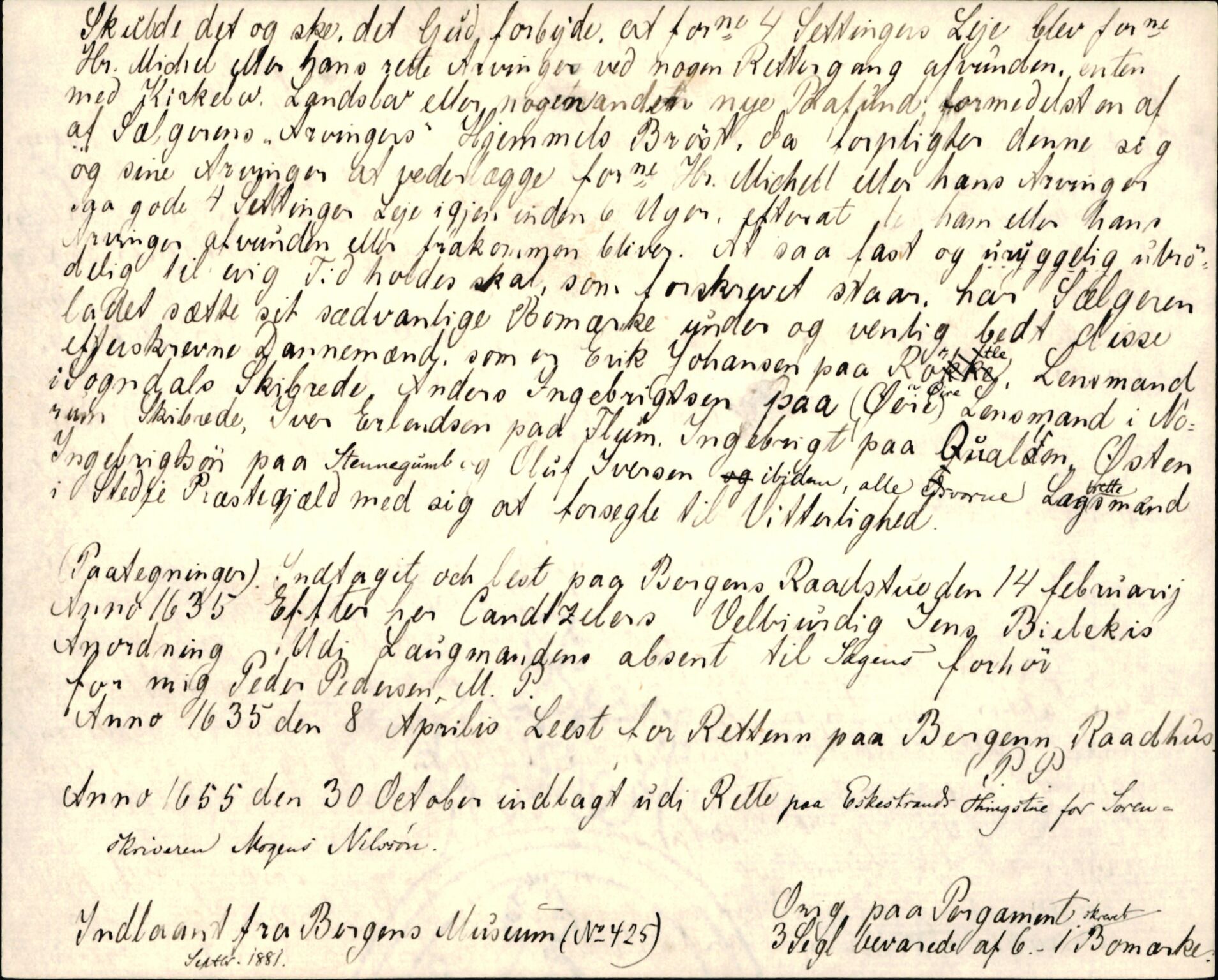 Riksarkivets diplomsamling, AV/RA-EA-5965/F35/F35d/L0002: Innlånte diplomer, seddelregister, 1592-1620, s. 378