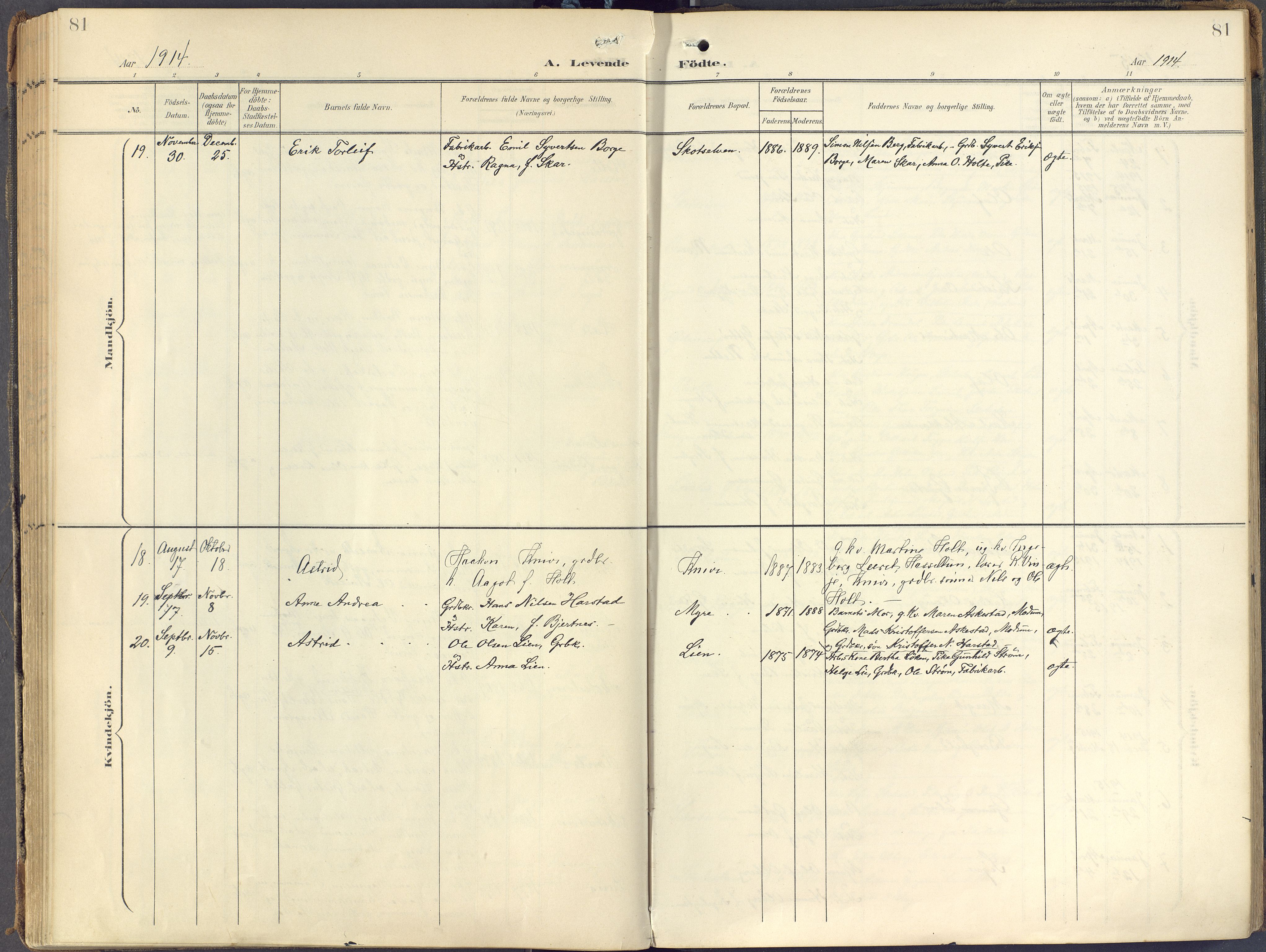 Eiker kirkebøker, AV/SAKO-A-4/F/Fc/L0004: Ministerialbok nr. III 4, 1900-1919, s. 81