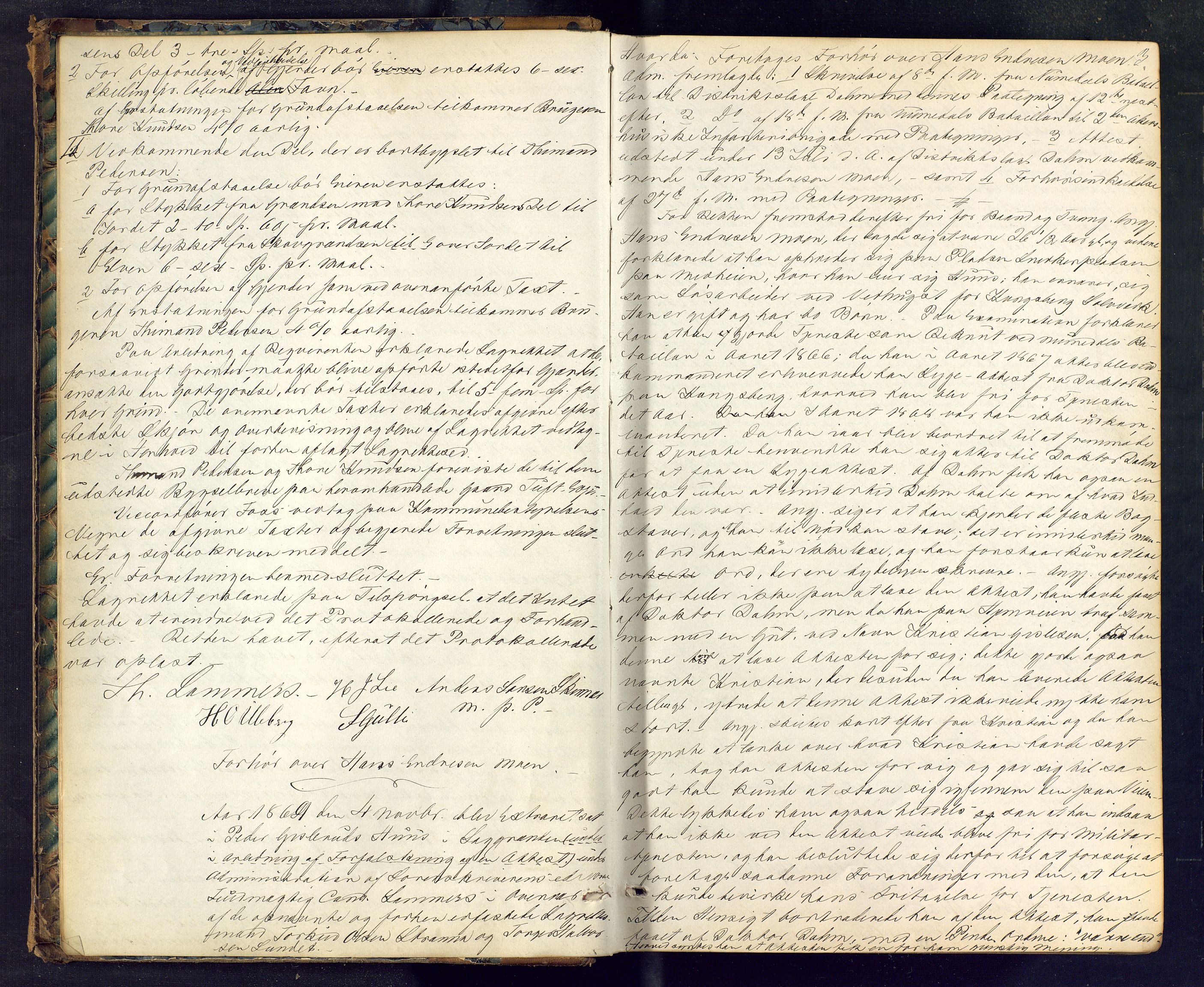 Numedal og Sandsvær sorenskriveri, AV/SAKO-A-128/F/Fc/Fca/L0010: Ekstrarettsprotokoll, 1869-1883, s. 3
