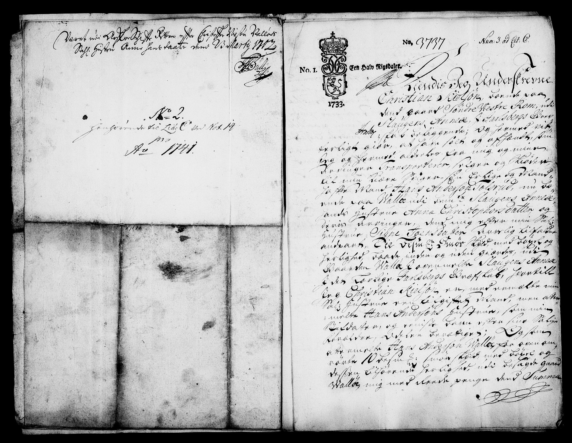 Rentekammeret inntil 1814, Realistisk ordnet avdeling, AV/RA-EA-4070/On/L0009: [Jj 9]: Forskjellige skjøter og makeskifter med kirker og prestebord. Ervervelsen av Vallø saltverks eiendommer, 1650-1758, s. 9
