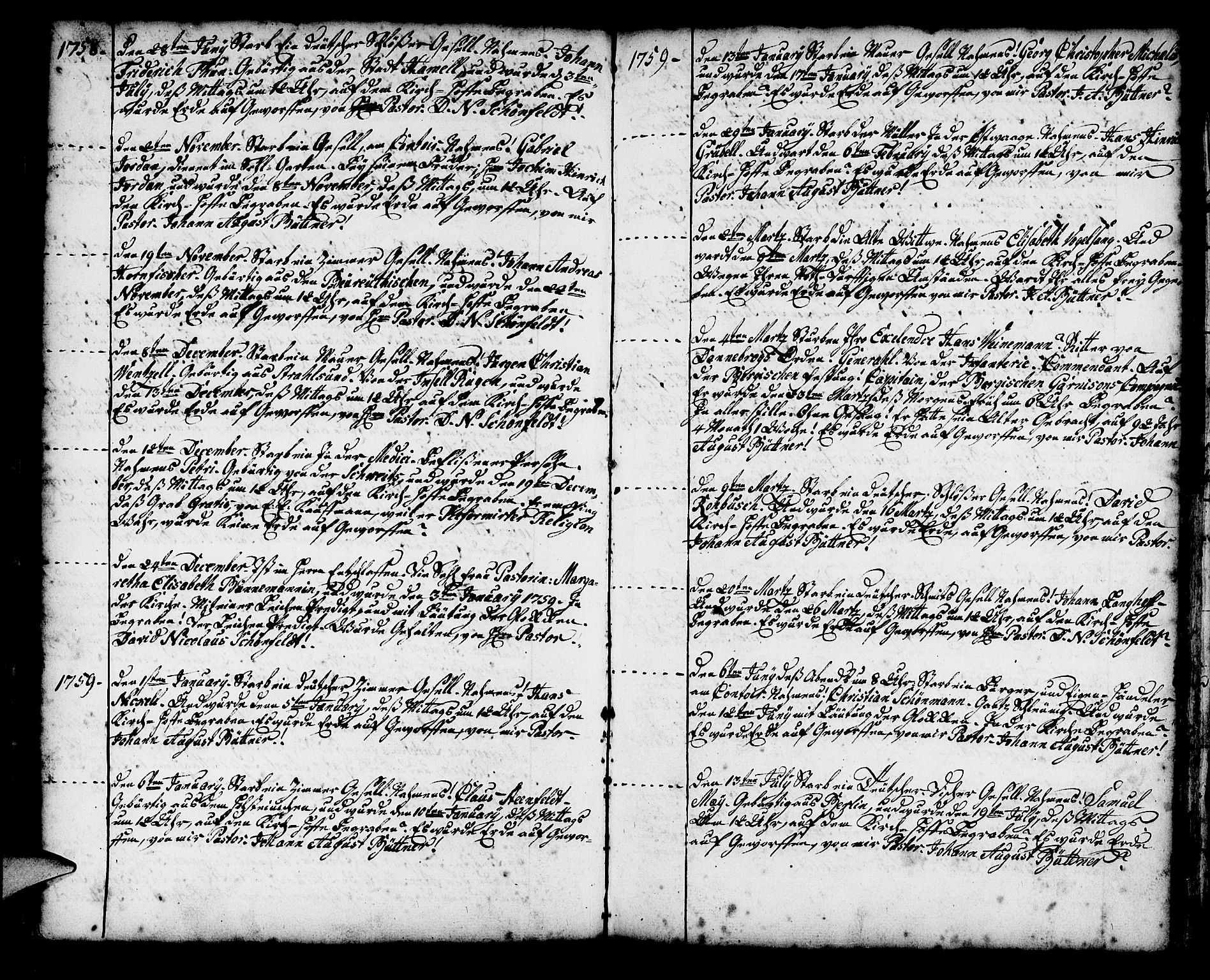Mariakirken Sokneprestembete, SAB/A-76901/H/Haa/L0002: Ministerialbok nr. A 2, 1748-1807, s. 100