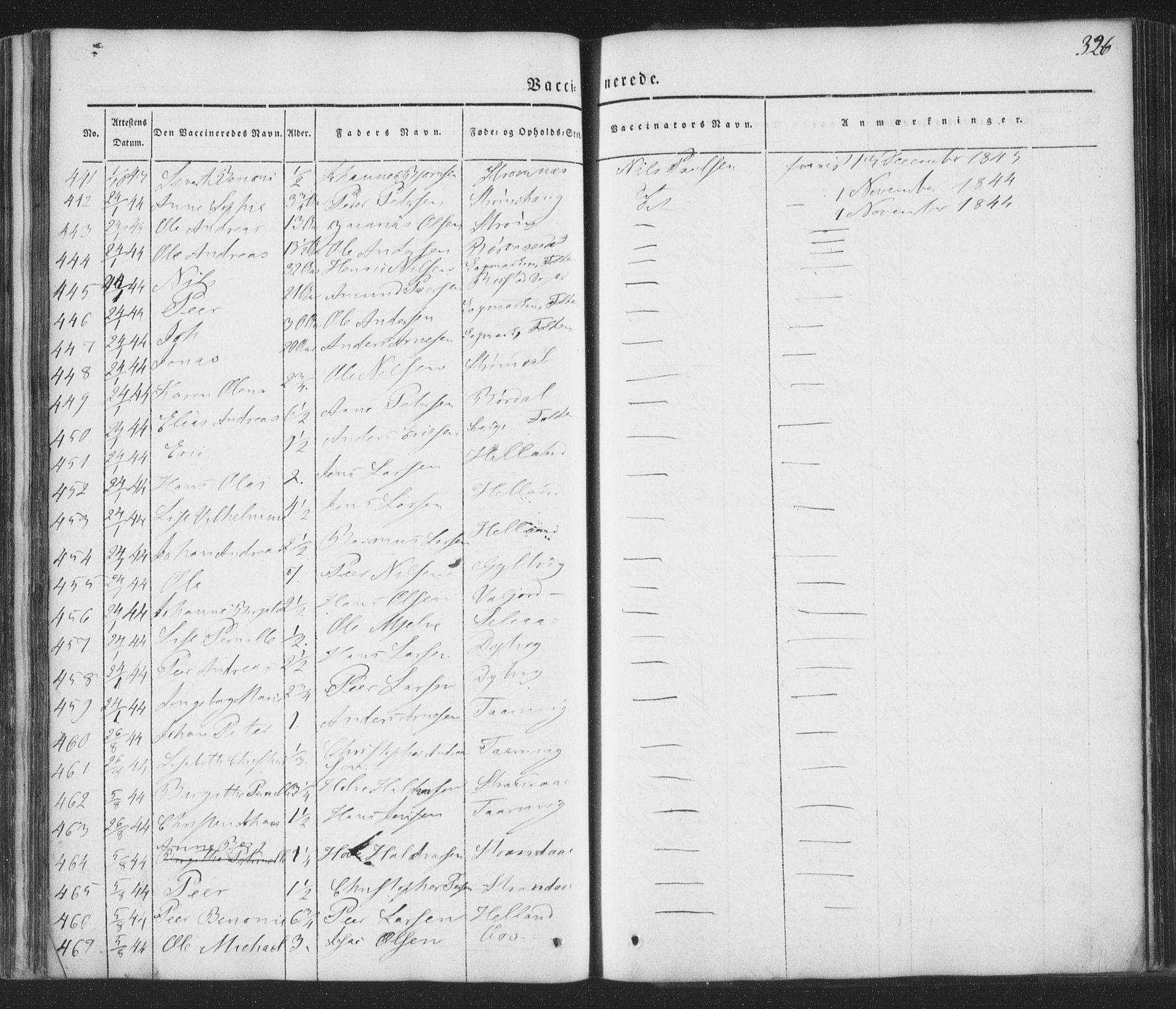 Ministerialprotokoller, klokkerbøker og fødselsregistre - Nordland, AV/SAT-A-1459/853/L0769: Ministerialbok nr. 853A08, 1836-1856, s. 326