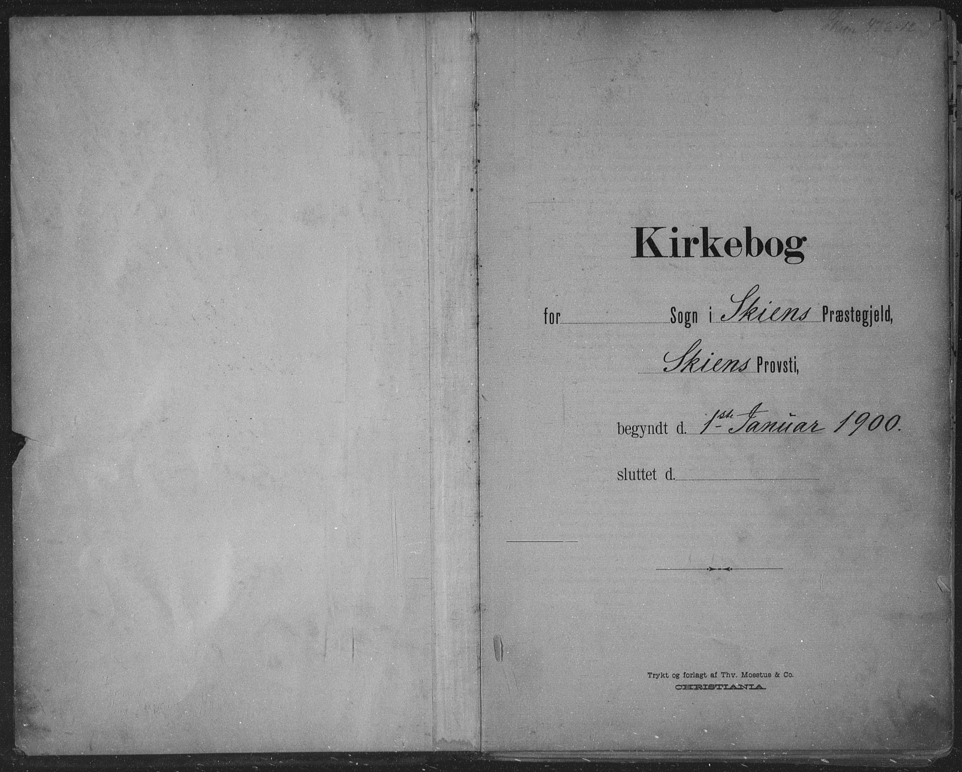 Skien kirkebøker, SAKO/A-302/F/Fa/L0011: Ministerialbok nr. 11, 1900-1907