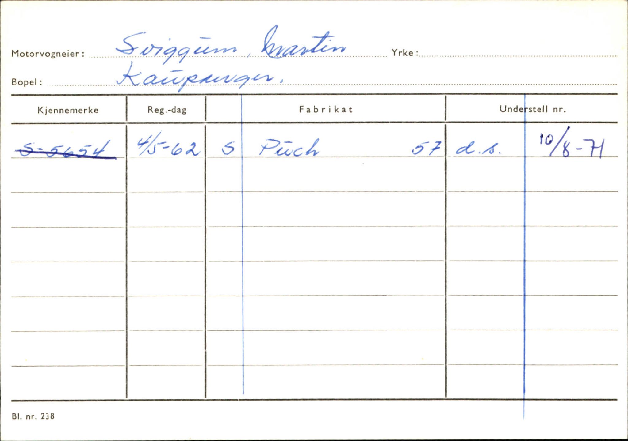 Statens vegvesen, Sogn og Fjordane vegkontor, AV/SAB-A-5301/4/F/L0124: Eigarregister Sogndal A-U, 1945-1975, s. 2540