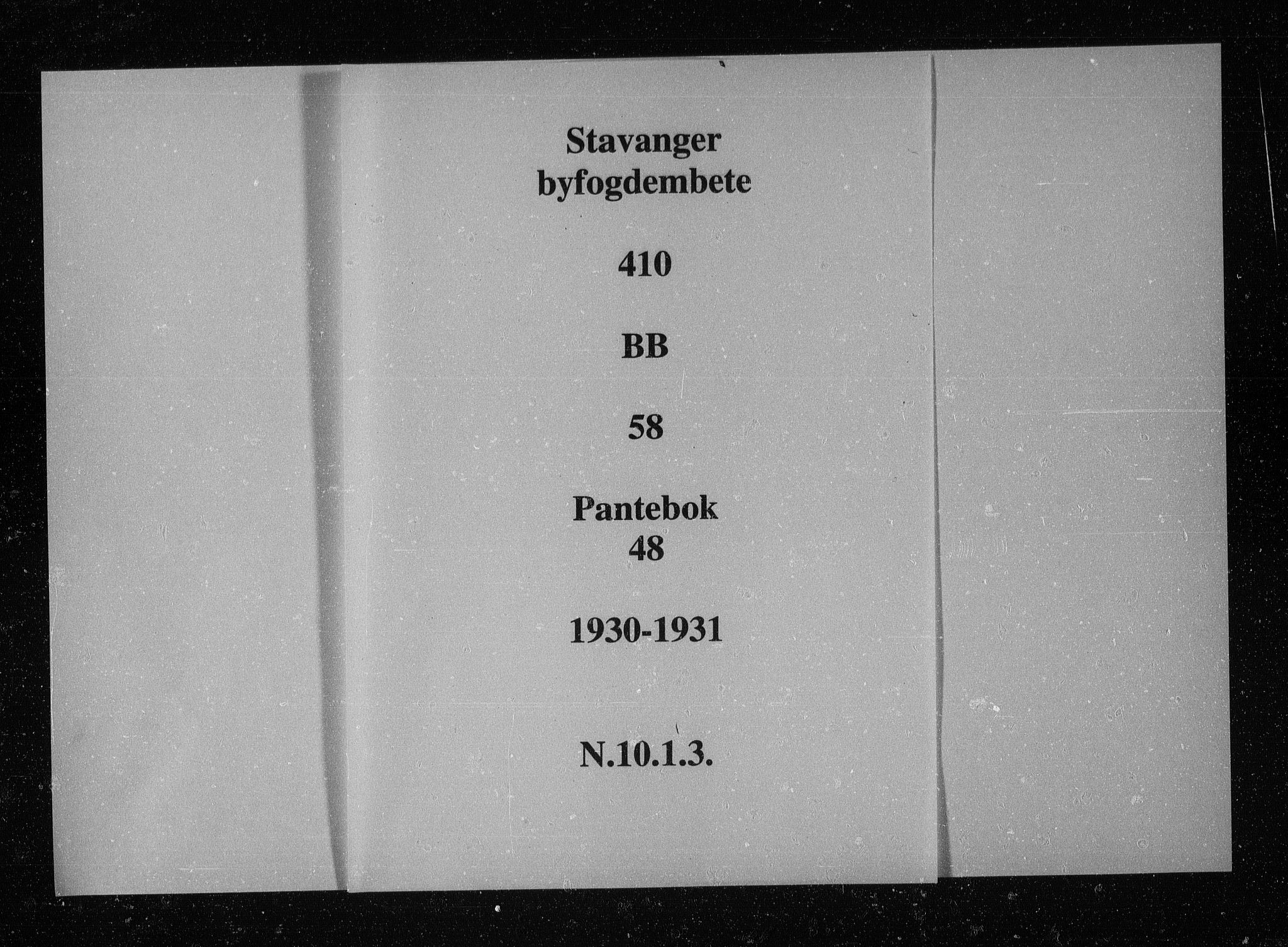 Stavanger byfogd, SAST/A-101408/001/4/41/410/410BB/L0058: Pantebok nr. 48, 1930-1931