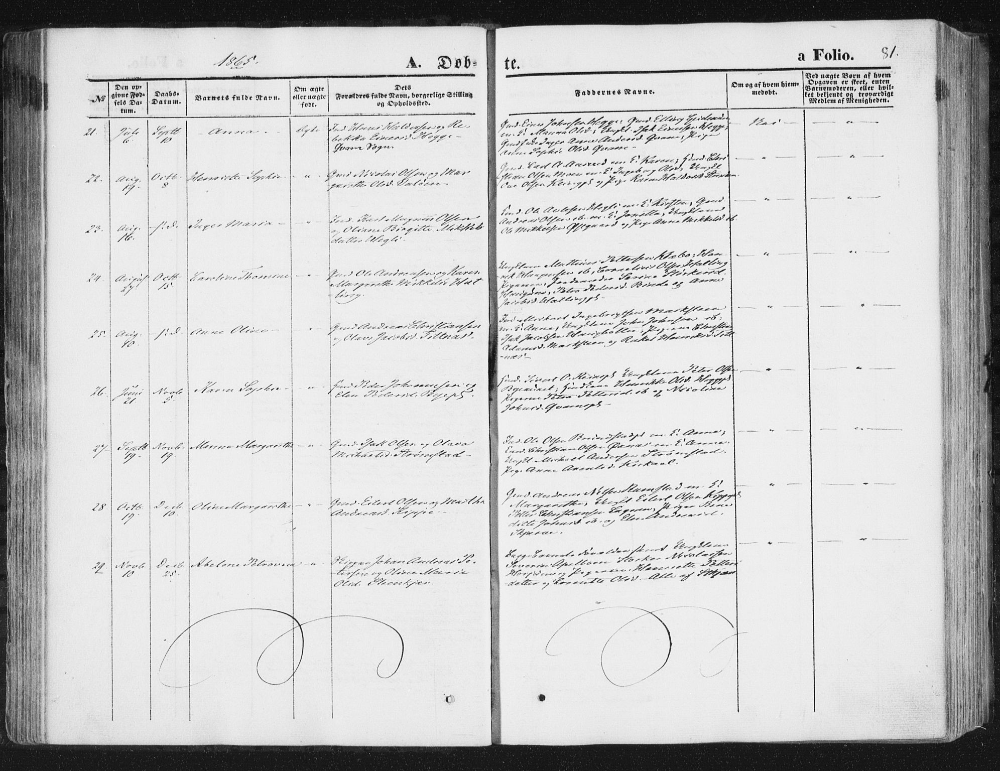 Ministerialprotokoller, klokkerbøker og fødselsregistre - Nord-Trøndelag, AV/SAT-A-1458/746/L0447: Ministerialbok nr. 746A06, 1860-1877, s. 81