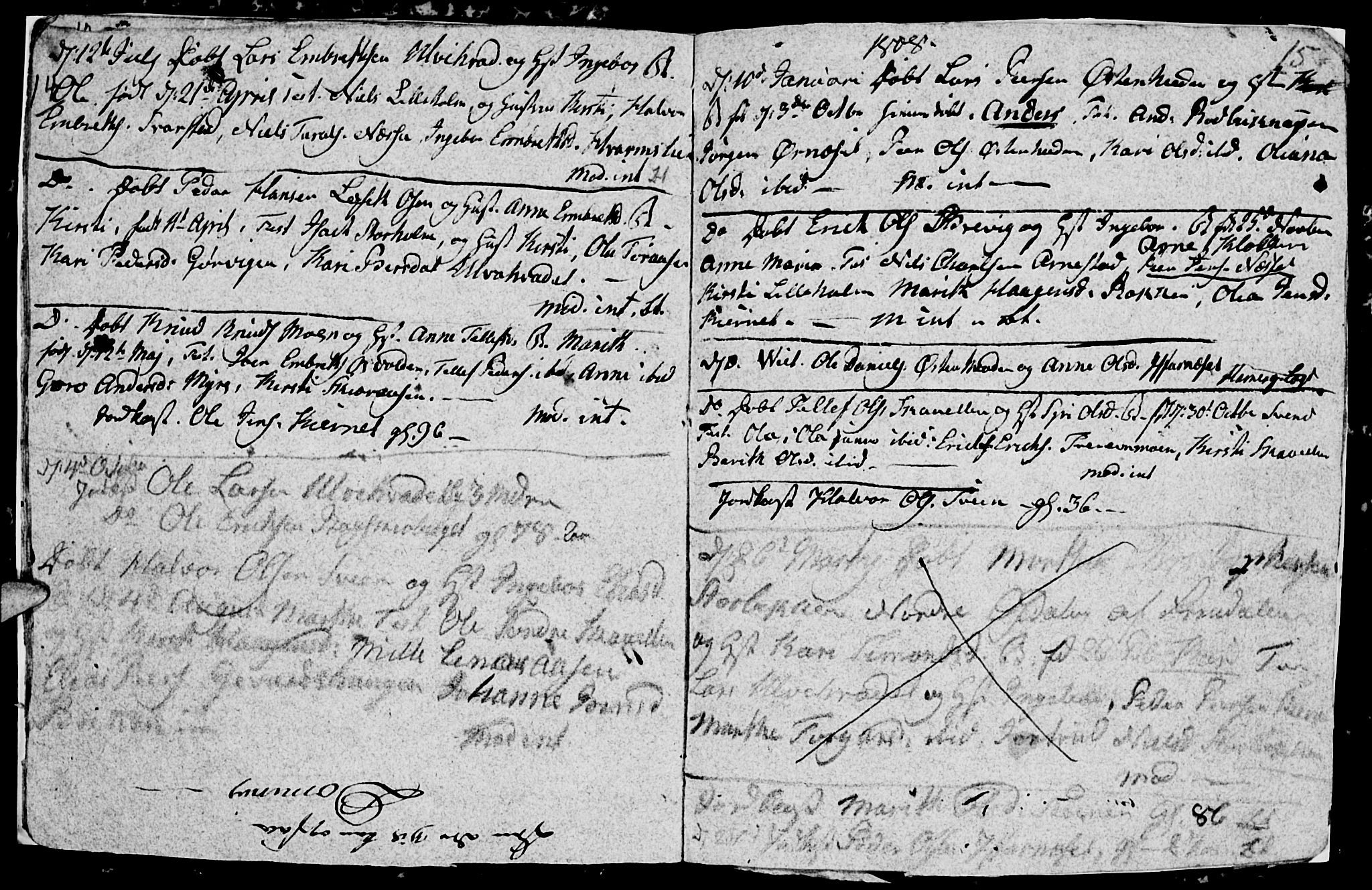 Trysil prestekontor, AV/SAH-PREST-046/H/Ha/Hab/L0003: Klokkerbok nr. 3, 1802-1813, s. 14-15