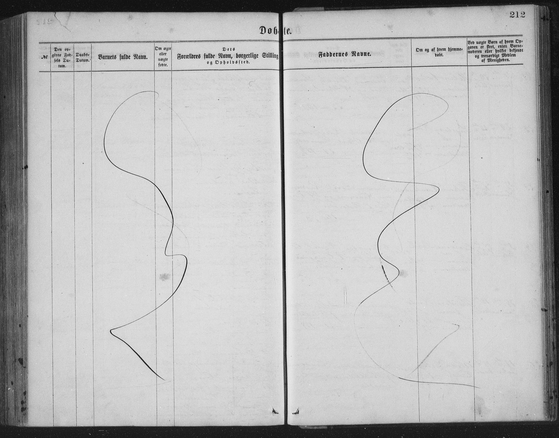 Korskirken sokneprestembete, AV/SAB-A-76101/H/Haa/L0019: Ministerialbok nr. B 5, 1866-1871, s. 212