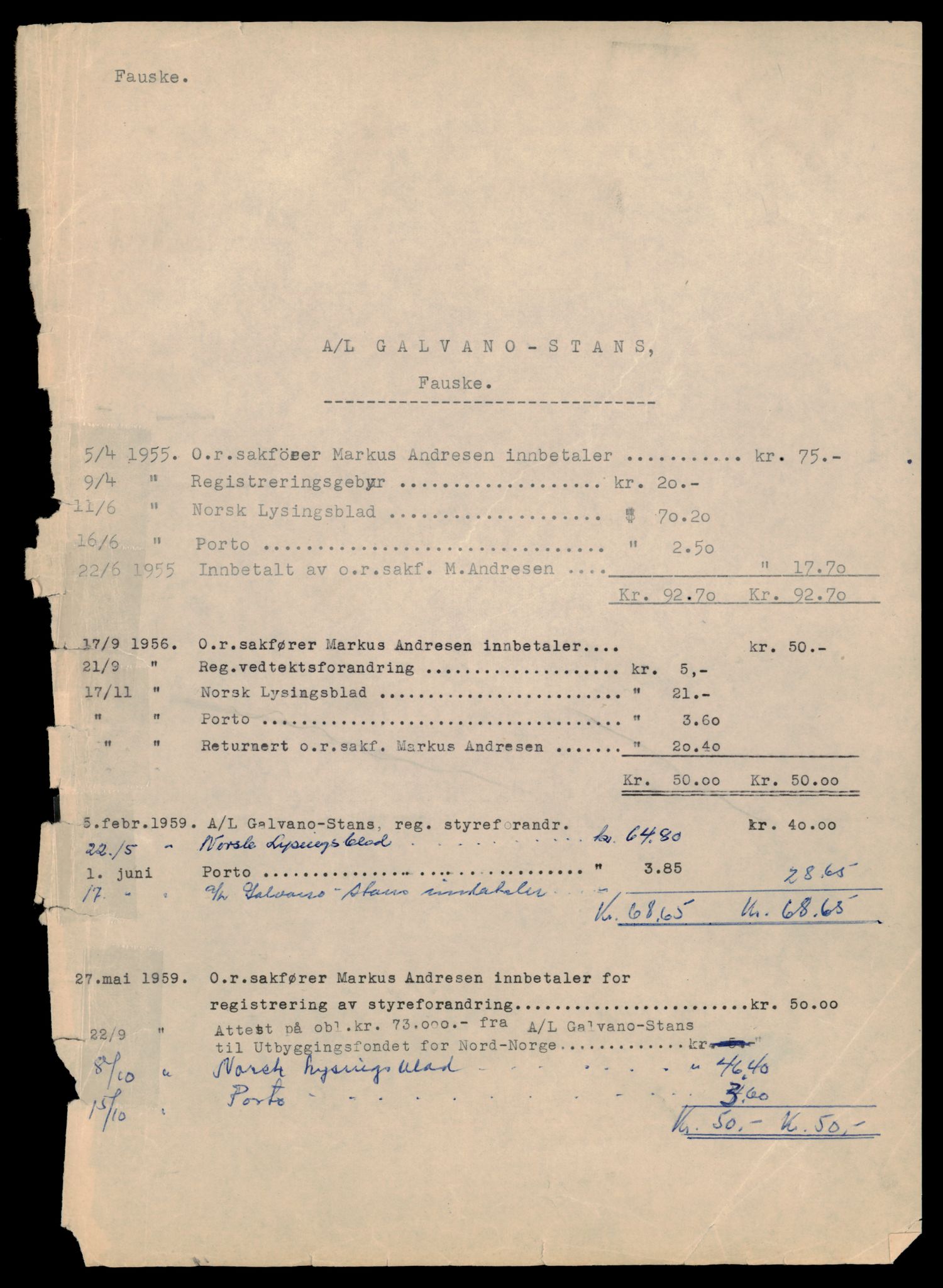 Salten sorenskriveri, AV/SAT-A-4578/4/J/Jd/Jda/L0008: Bilag. Enkeltmannsforetak, personlig firma og andelslag G, 1953-1989, s. 7