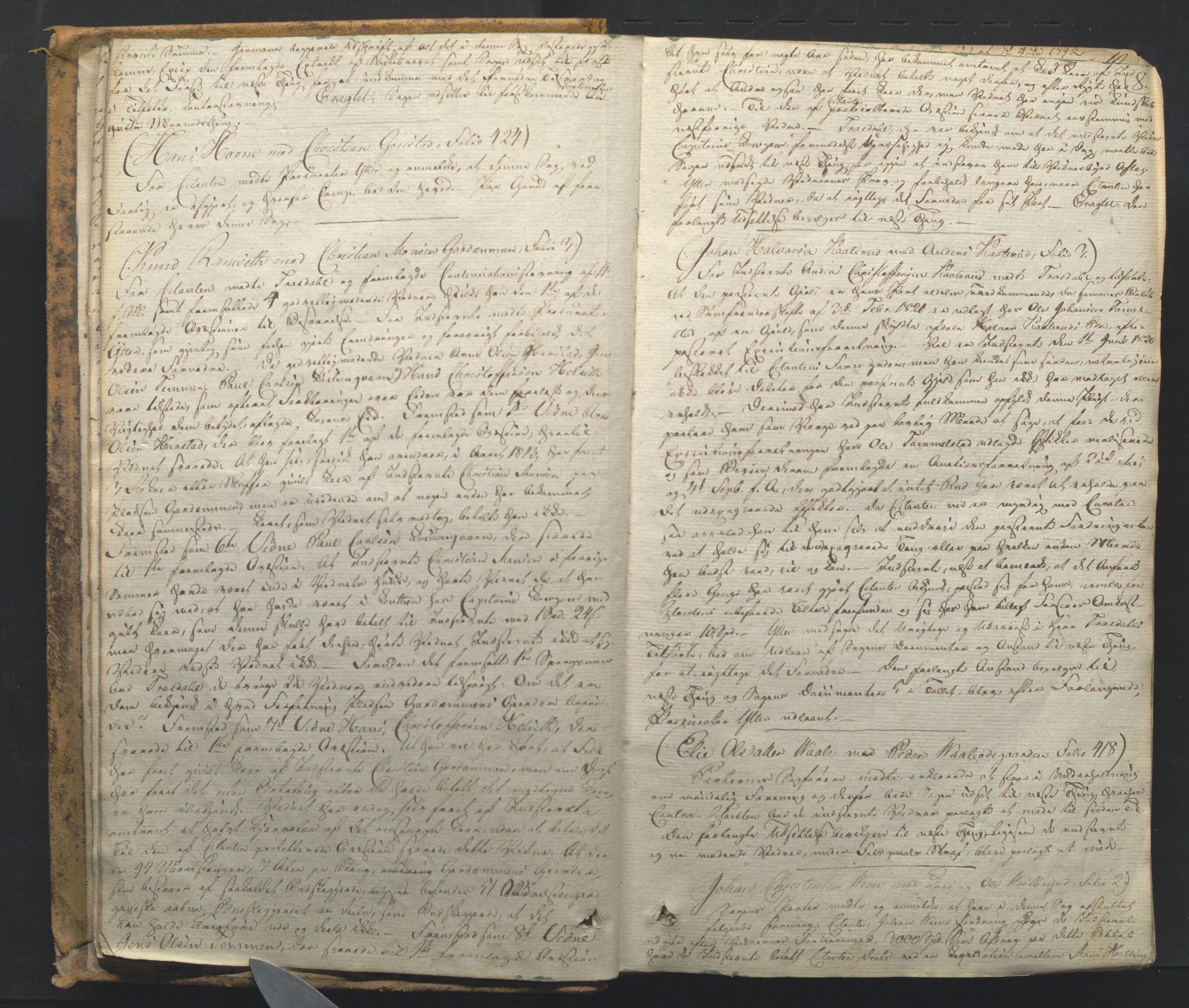Sør-Hedmark sorenskriveri, AV/SAH-TING-014/G/Gb/Gba/L0004: Tingbok, 1822-1833, s. 7b-8a
