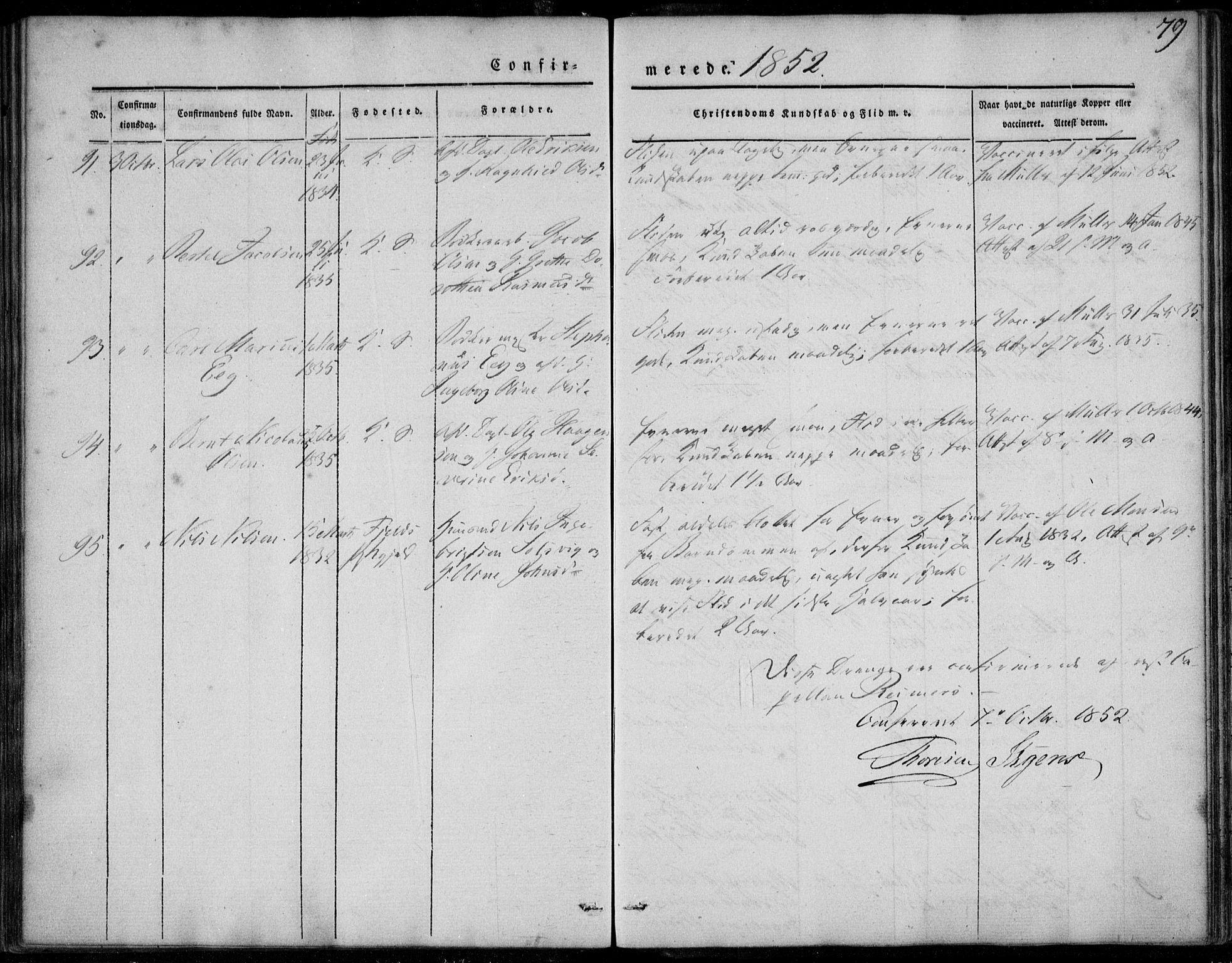 Korskirken sokneprestembete, SAB/A-76101/H/Haa/L0026: Ministerialbok nr. C 2, 1842-1854, s. 79