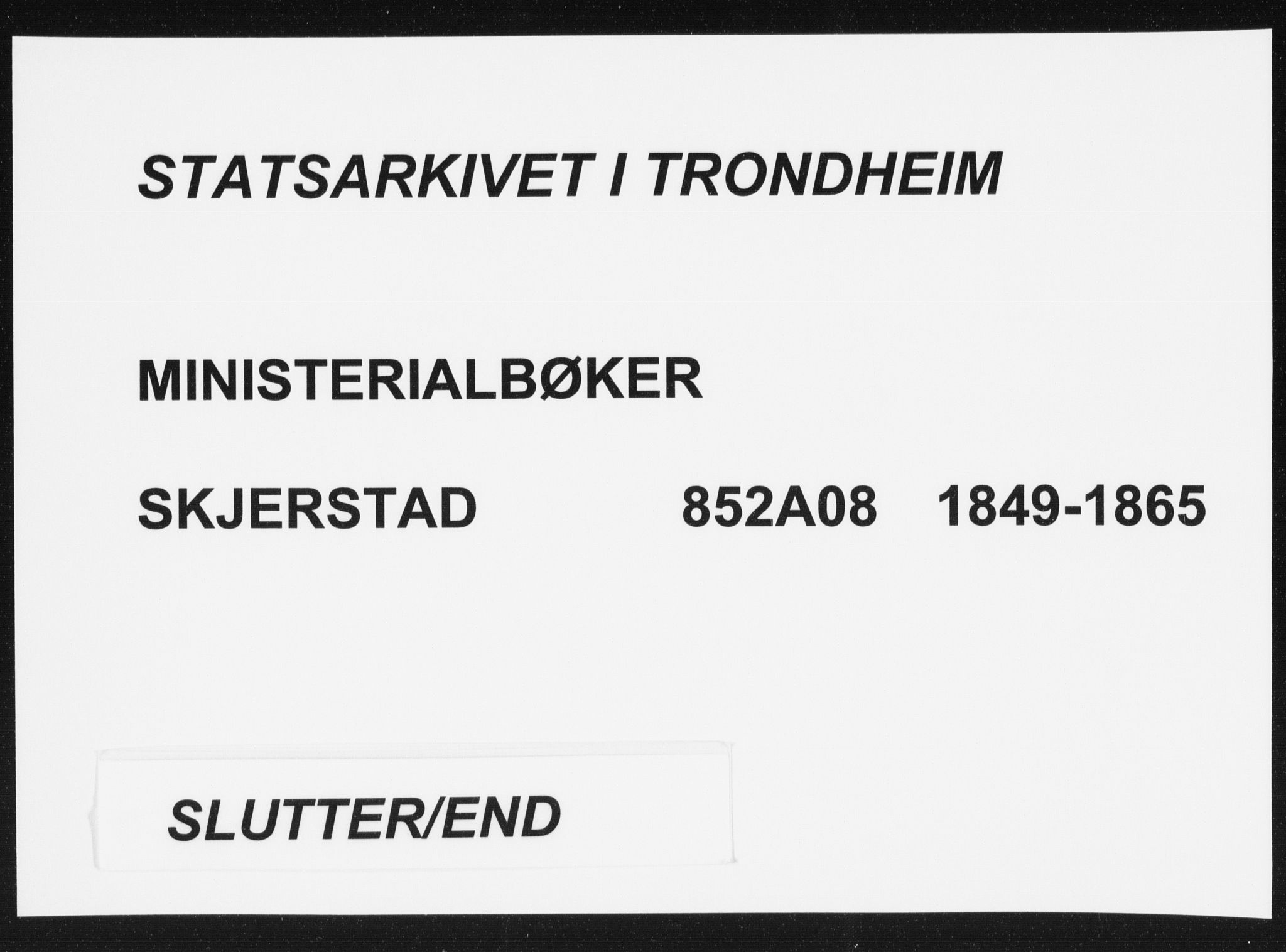Ministerialprotokoller, klokkerbøker og fødselsregistre - Nordland, SAT/A-1459/852/L0738: Ministerialbok nr. 852A08, 1849-1865