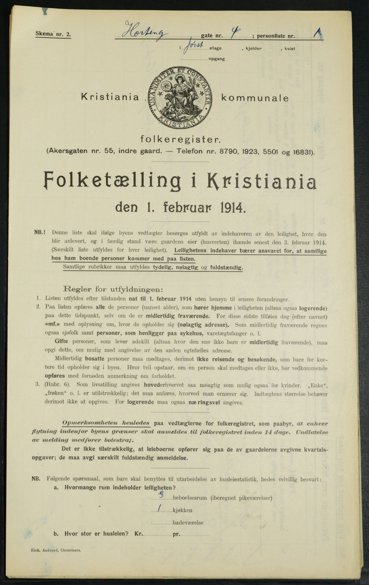 OBA, Kommunal folketelling 1.2.1914 for Kristiania, 1914, s. 41470