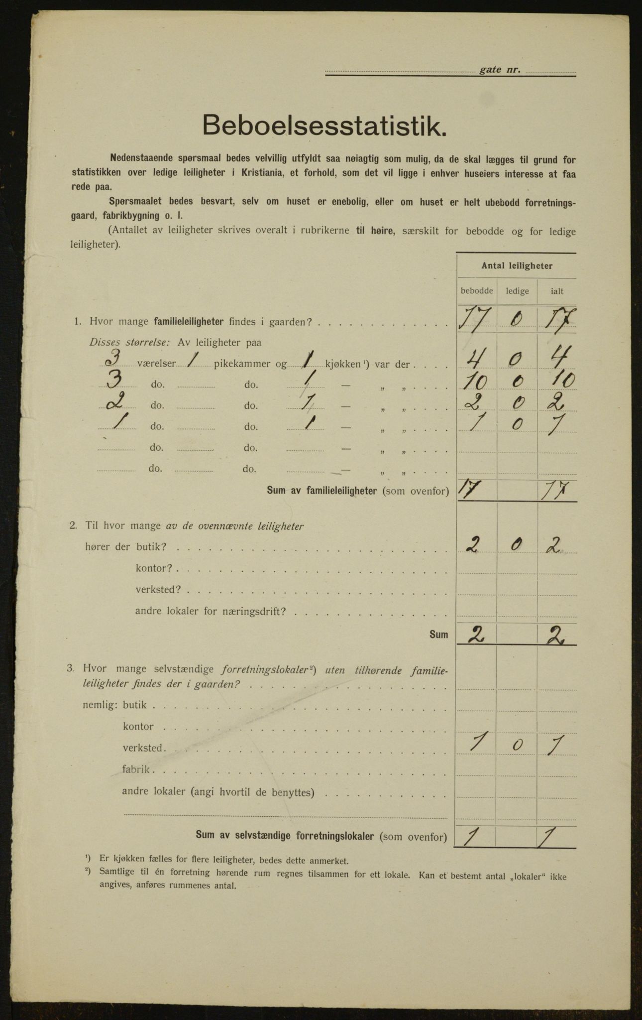 OBA, Kommunal folketelling 1.2.1912 for Kristiania, 1912, s. 84697