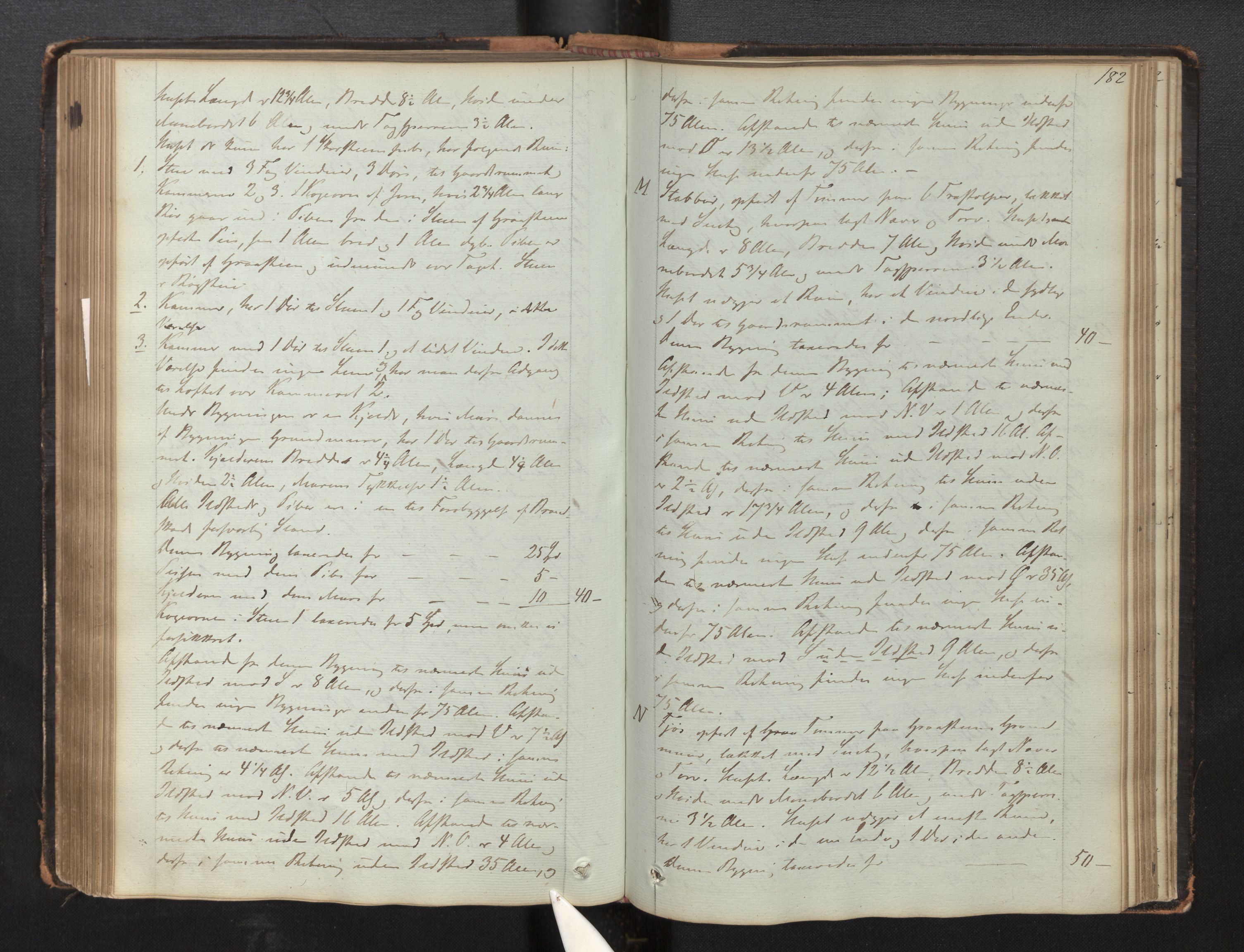 Lensmannen i Luster, AV/SAB-A-29301/0012/L0002: Branntakstprotokoll, 1846-1868, s. 181b-182a