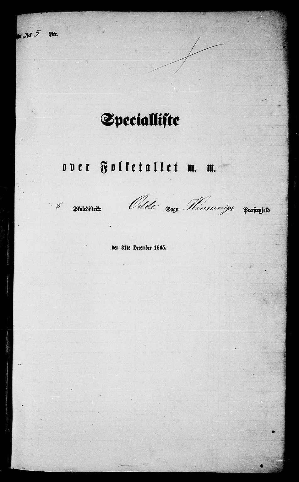 RA, Folketelling 1865 for 1230P Kinsarvik prestegjeld, 1865, s. 58