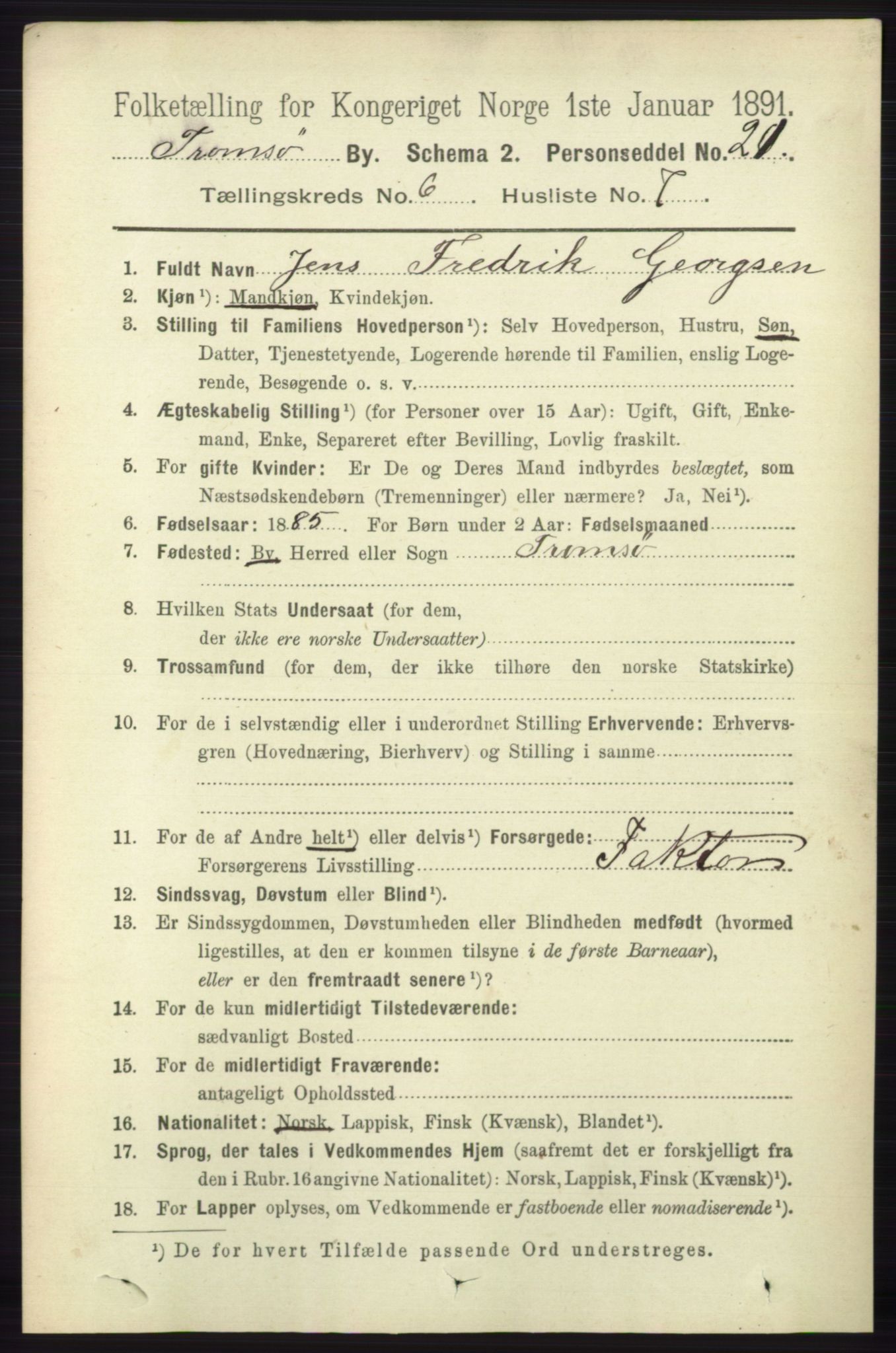 RA, Folketelling 1891 for 1902 Tromsø kjøpstad, 1891, s. 5617