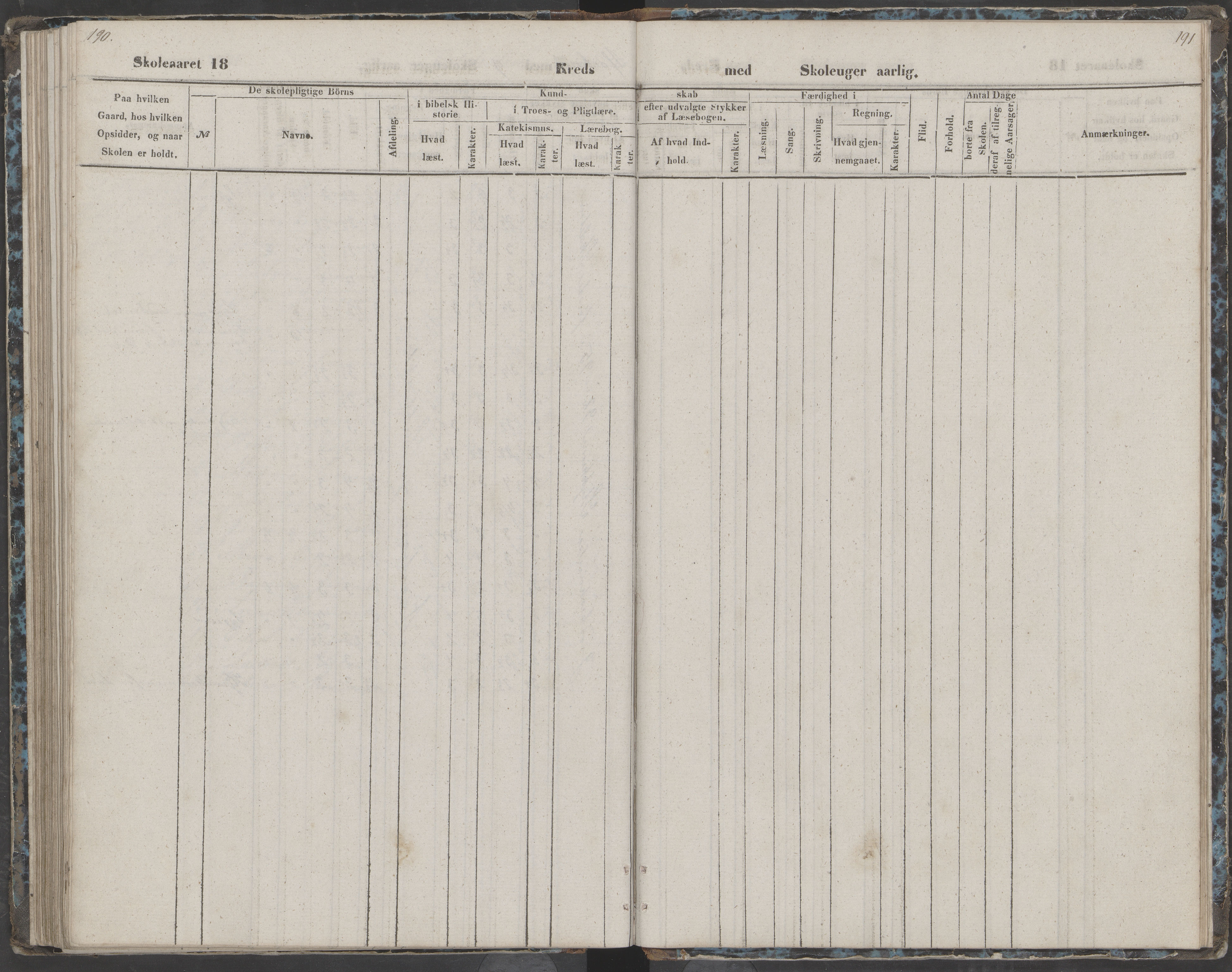 Dønna kommune. Dønnes fastskole, AIN/K-18270.510.01/442/L0002: Skoleprotokoll, 1864-1871