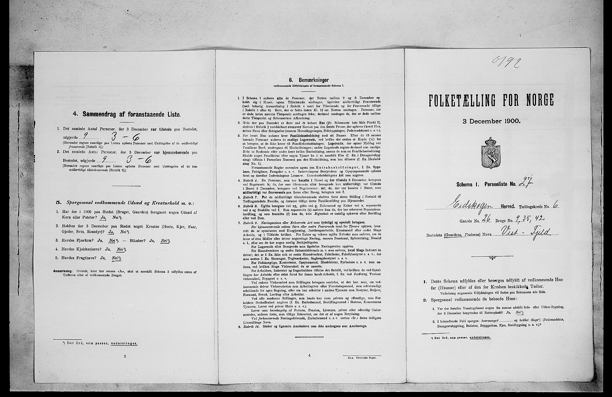 SAH, Folketelling 1900 for 0420 Eidskog herred, 1900, s. 754