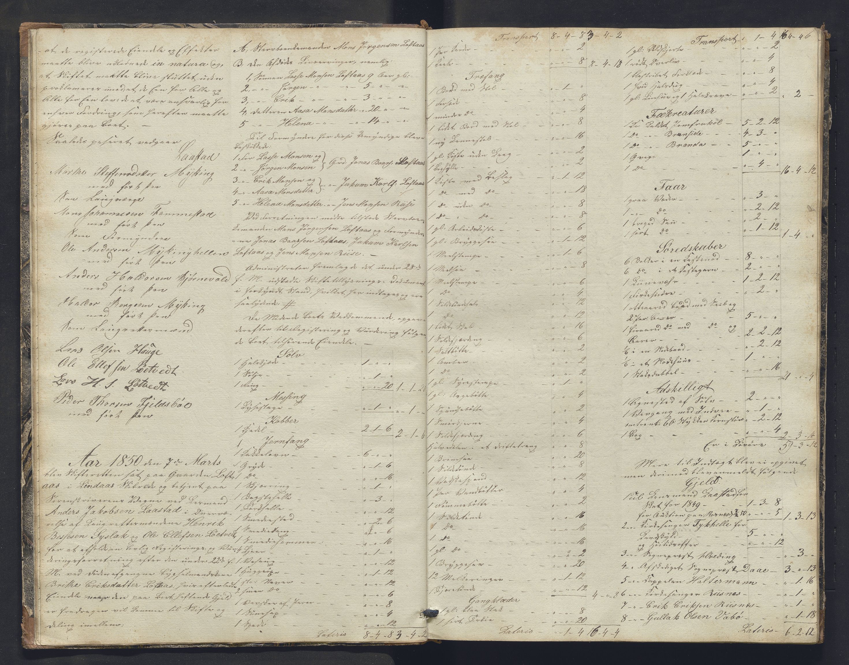 Nordhordland sorenskrivar, SAB/A-2901/1/H/Hb/L0016: Registreringsprotokollar, 1850-1854, s. 6