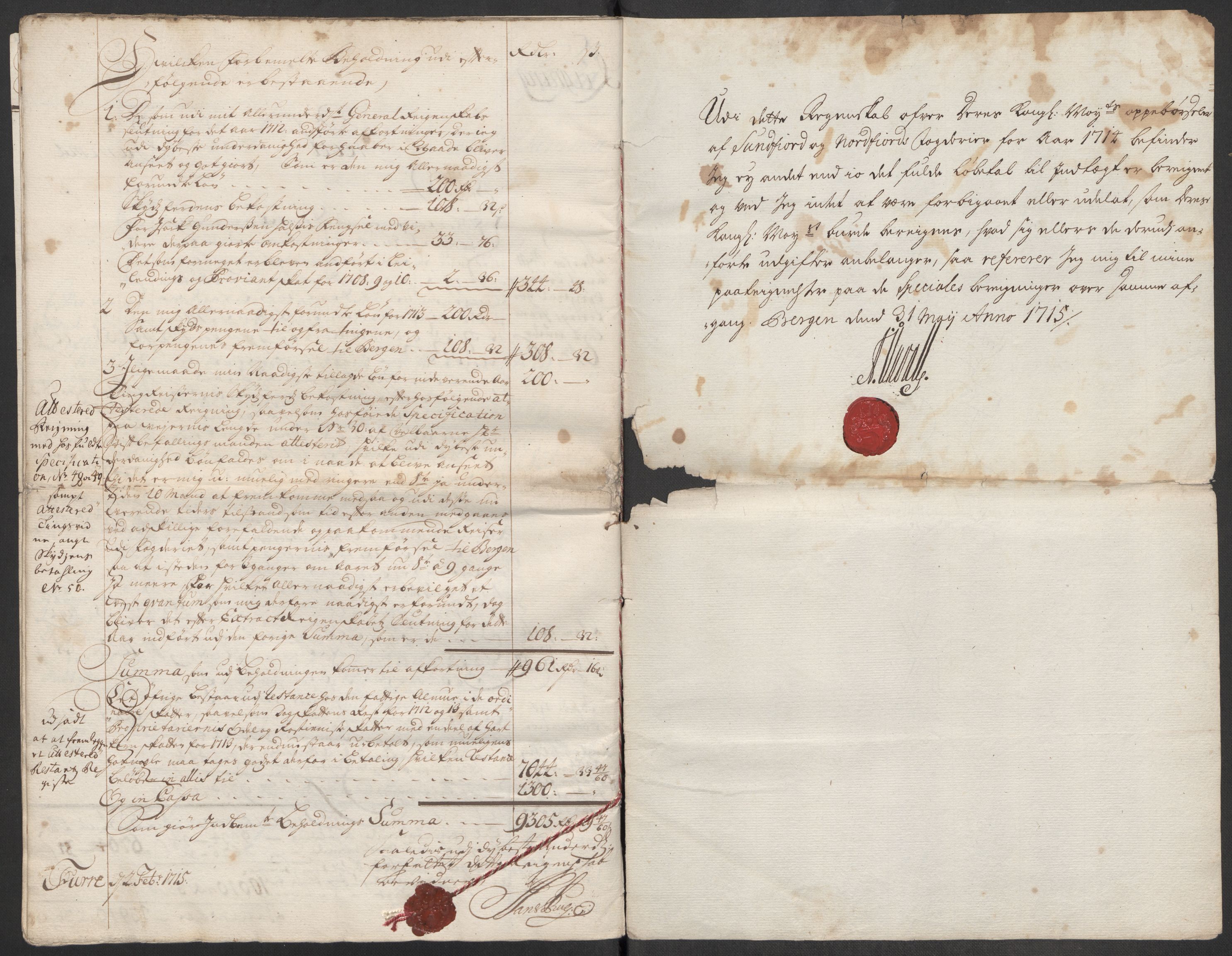 Rentekammeret inntil 1814, Reviderte regnskaper, Fogderegnskap, RA/EA-4092/R53/L3438: Fogderegnskap Sunn- og Nordfjord, 1714, s. 14