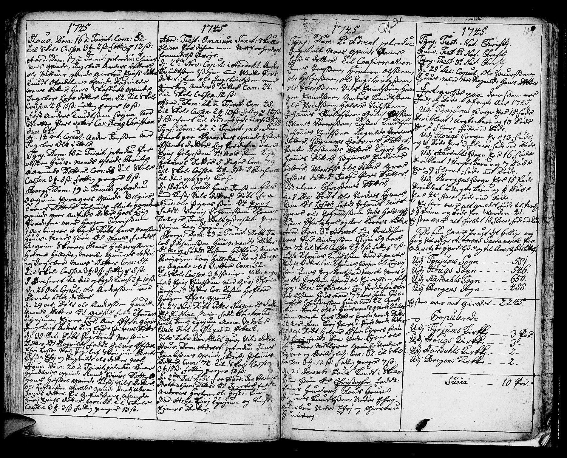 Lærdal sokneprestembete, AV/SAB-A-81201: Ministerialbok nr. A 1, 1711-1752, s. 101