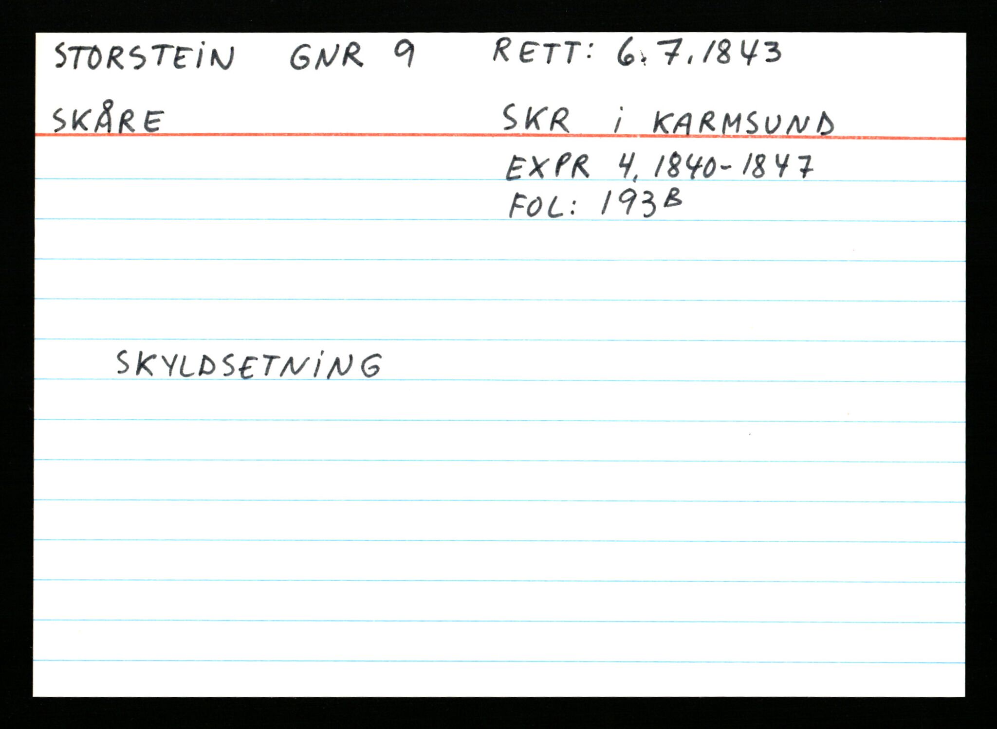 Statsarkivet i Stavanger, AV/SAST-A-101971/03/Y/Ym/L0056: Åstedskort sortert etter gårdsnavn: Stokkeland - Sund, 1600-1950, s. 250