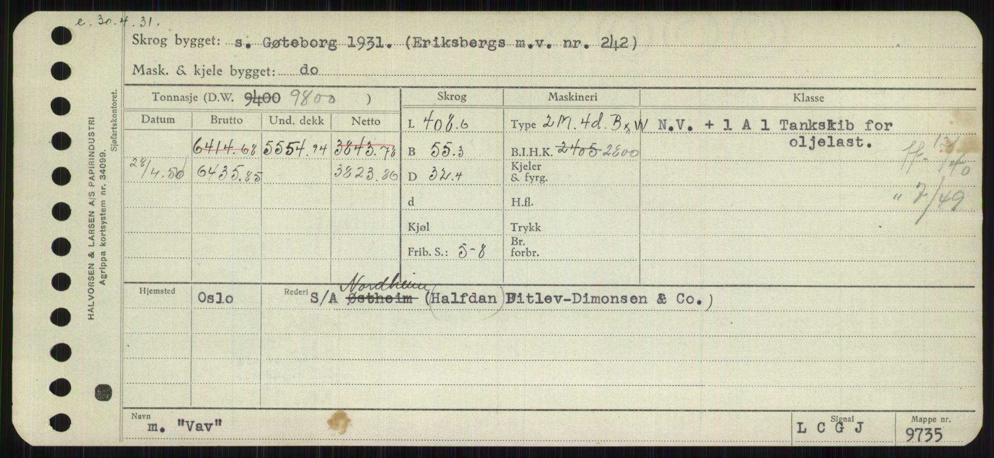 Sjøfartsdirektoratet med forløpere, Skipsmålingen, AV/RA-S-1627/H/Hb/L0005: Fartøy, T-Å, s. 283