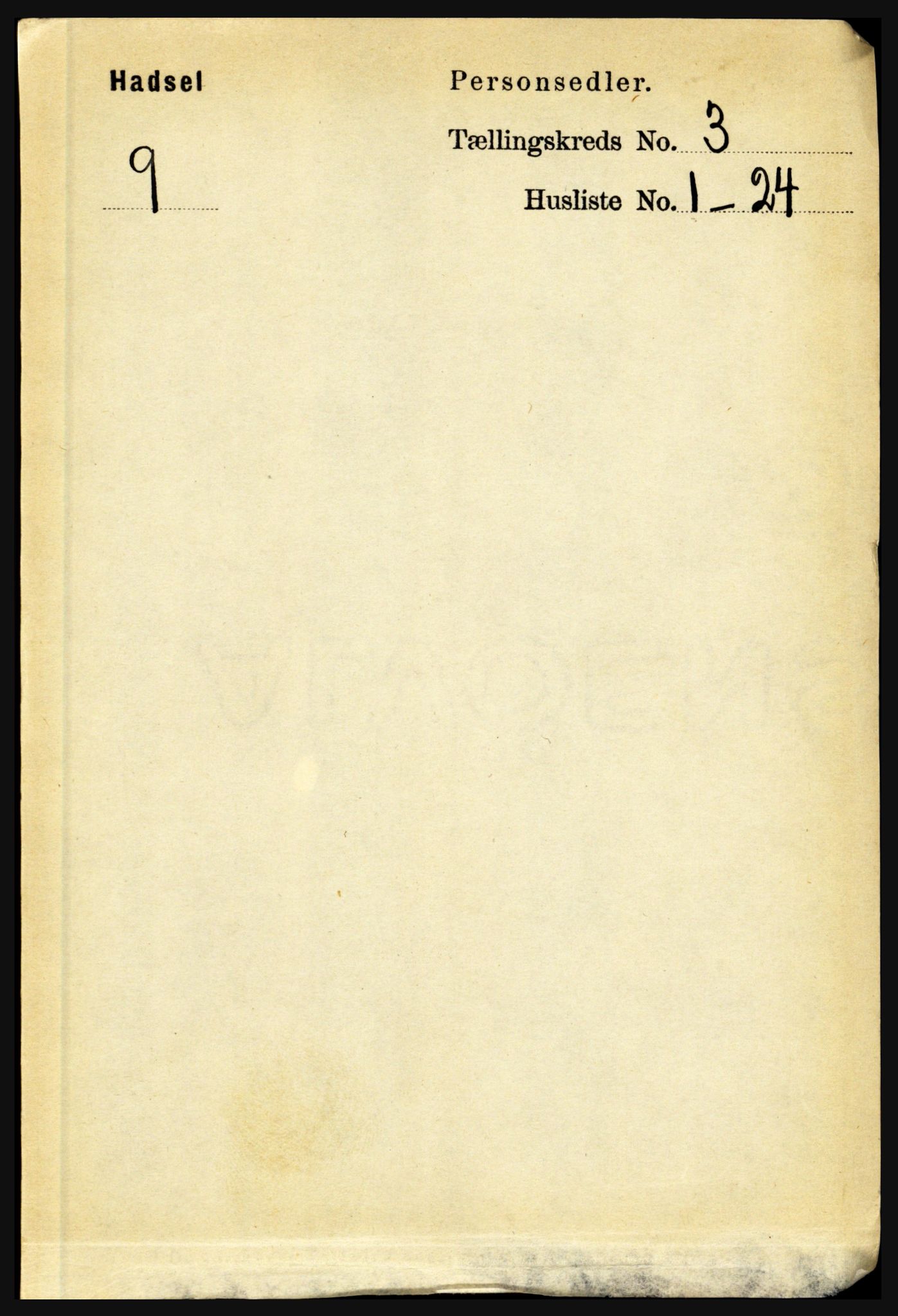 RA, Folketelling 1891 for 1866 Hadsel herred, 1891, s. 1081