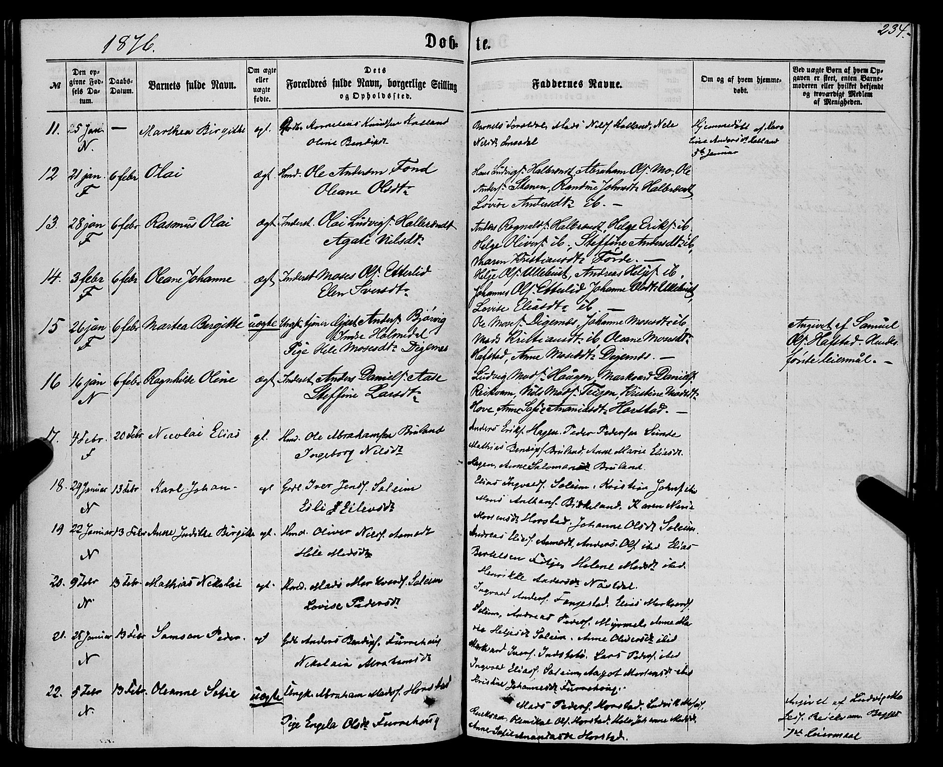 Førde sokneprestembete, AV/SAB-A-79901/H/Haa/Haaa/L0009: Ministerialbok nr. A 9, 1861-1877, s. 234