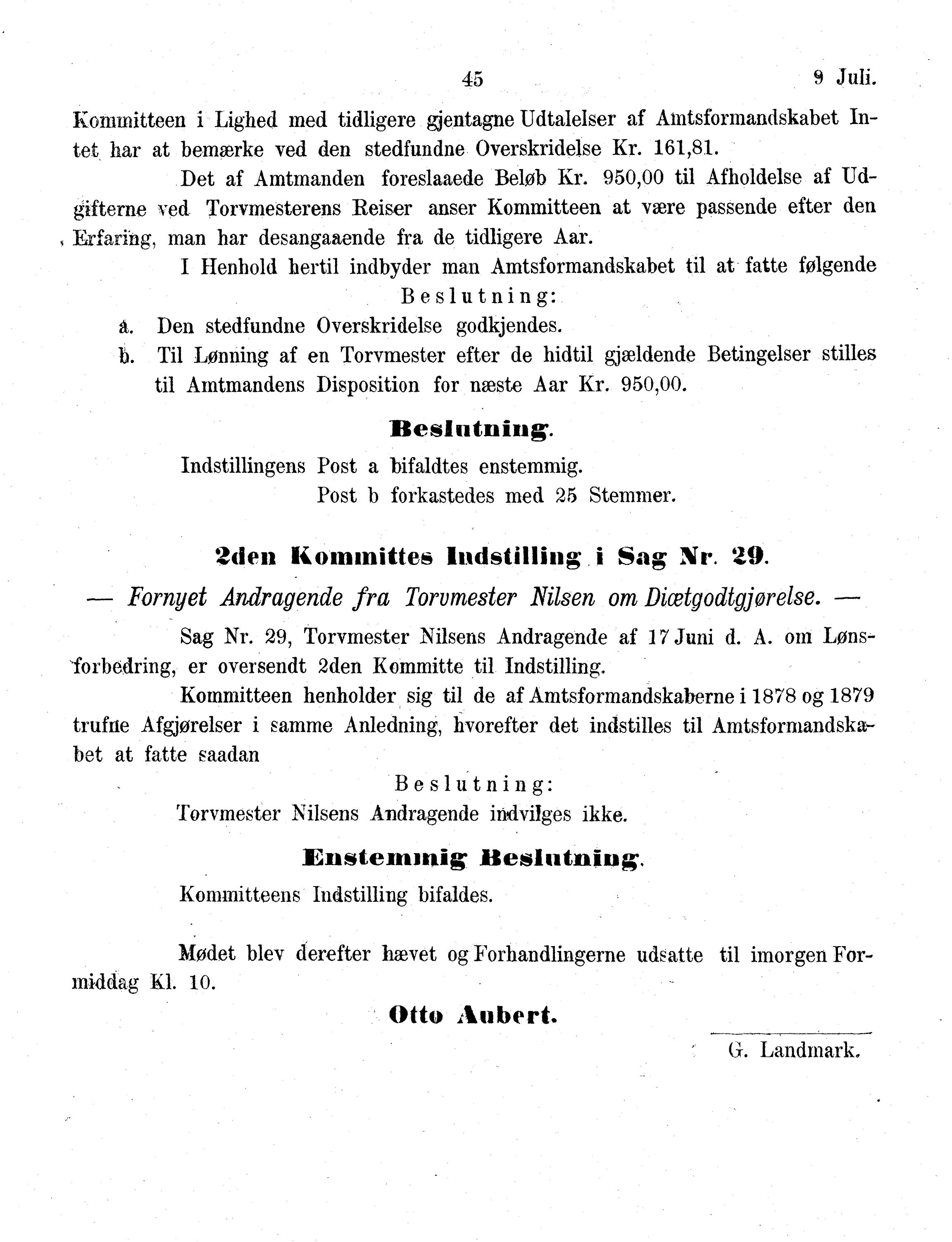 Nordland Fylkeskommune. Fylkestinget, AIN/NFK-17/176/A/Ac/L0013: Fylkestingsforhandlinger 1880, 1880