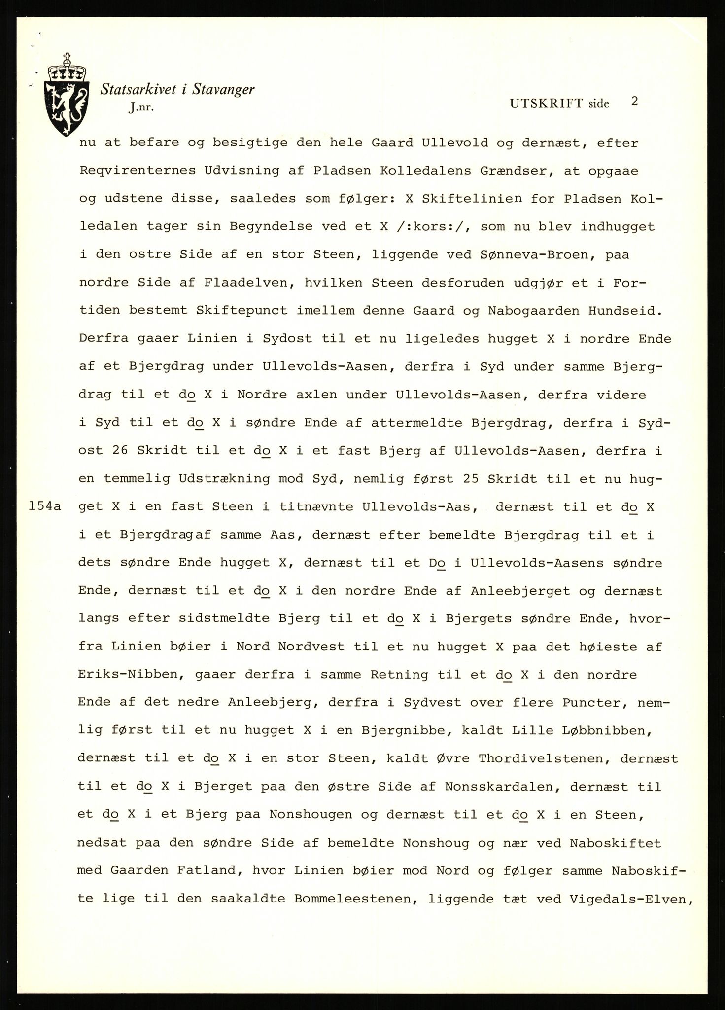 Statsarkivet i Stavanger, AV/SAST-A-101971/03/Y/Yj/L0090: Avskrifter sortert etter gårdsnavn: Tøtland - Underberge, 1750-1930, s. 588