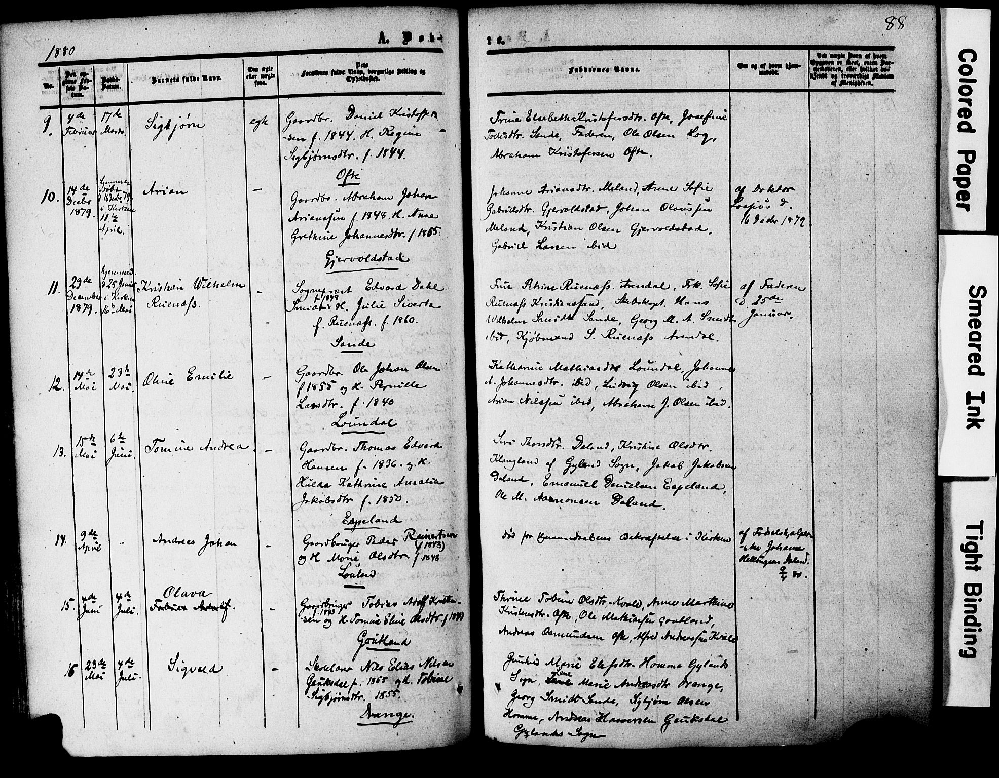 Herad sokneprestkontor, AV/SAK-1111-0018/F/Fa/Faa/L0005: Ministerialbok nr. A 5, 1853-1886, s. 88