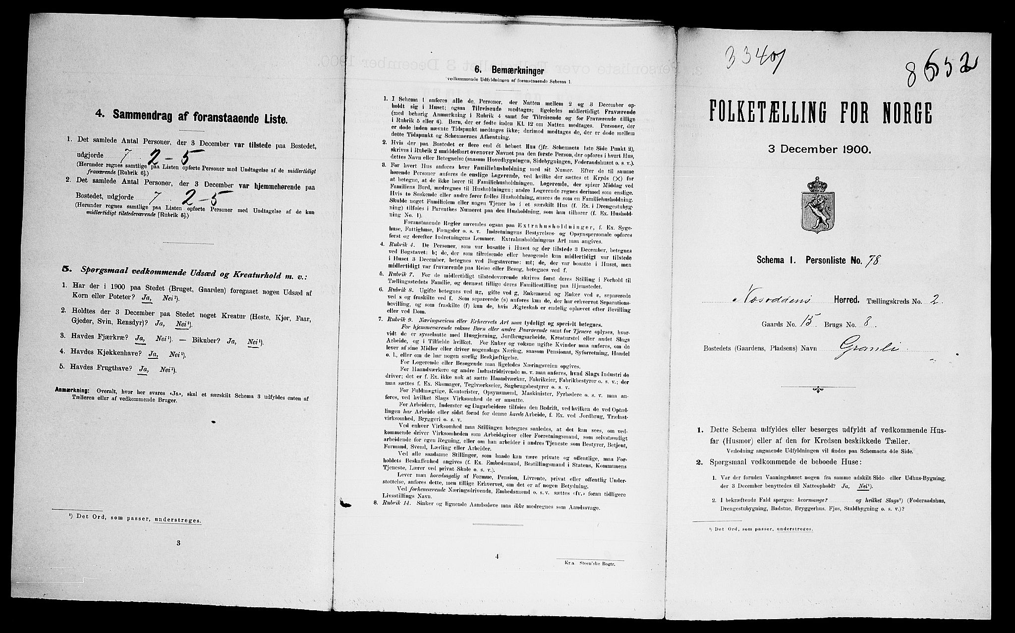 SAO, Folketelling 1900 for 0216 Nesodden herred, 1900