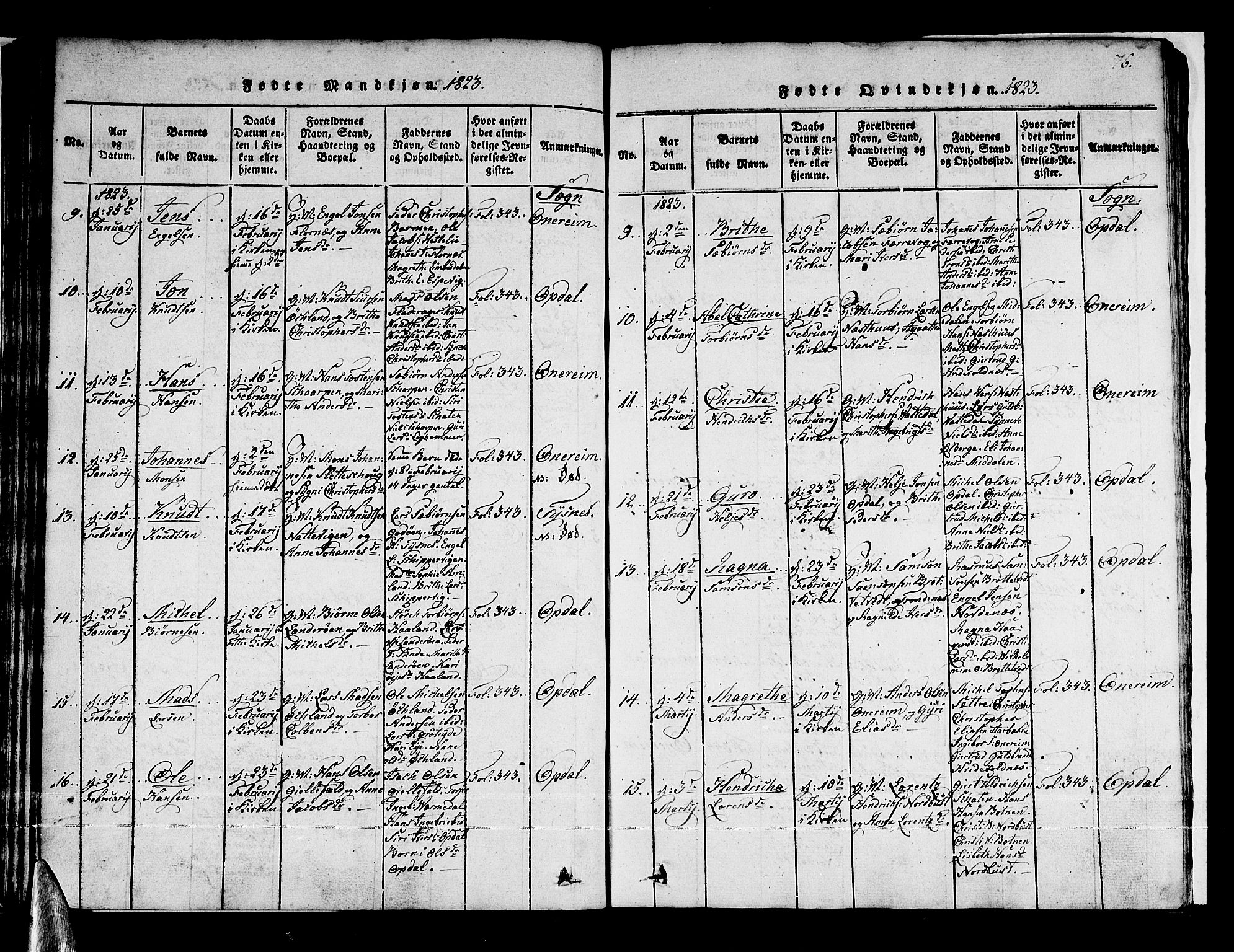 Tysnes sokneprestembete, AV/SAB-A-78601/H/Haa: Ministerialbok nr. A 7, 1816-1826, s. 76