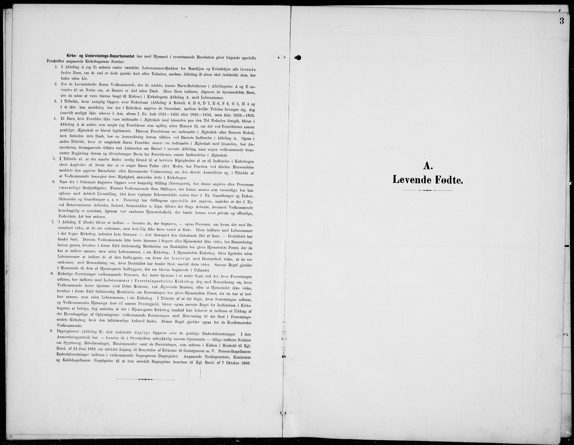 Kvikne prestekontor, SAH/PREST-064/H/Ha/Hab/L0004: Klokkerbok nr. 4, 1902-1937, s. 3