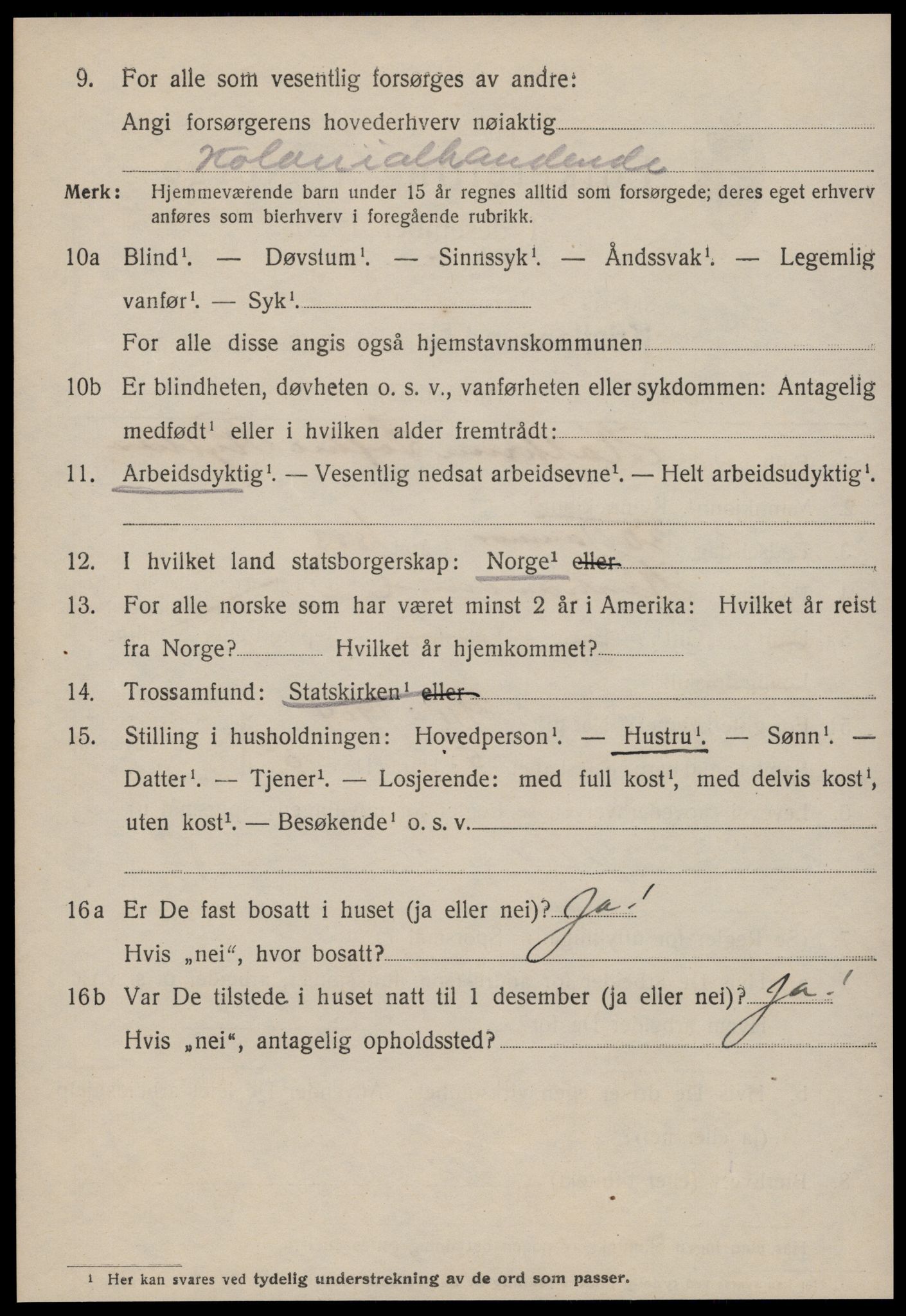 SAT, Folketelling 1920 for 1503 Kristiansund kjøpstad, 1920, s. 31540