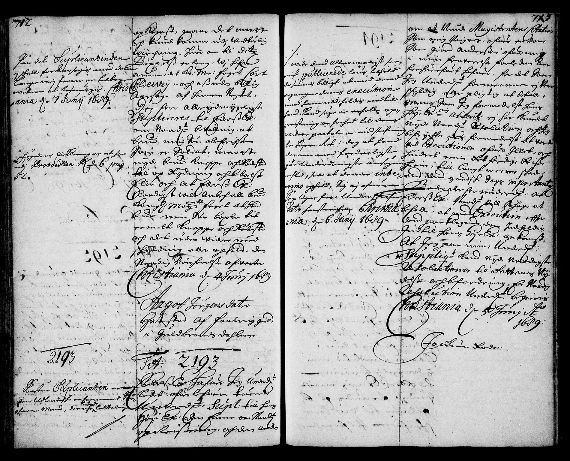 Stattholderembetet 1572-1771, AV/RA-EA-2870/Ae/L0006: Supplikasjons- og resolusjonsprotokoll, 1688-1689, s. 712-713