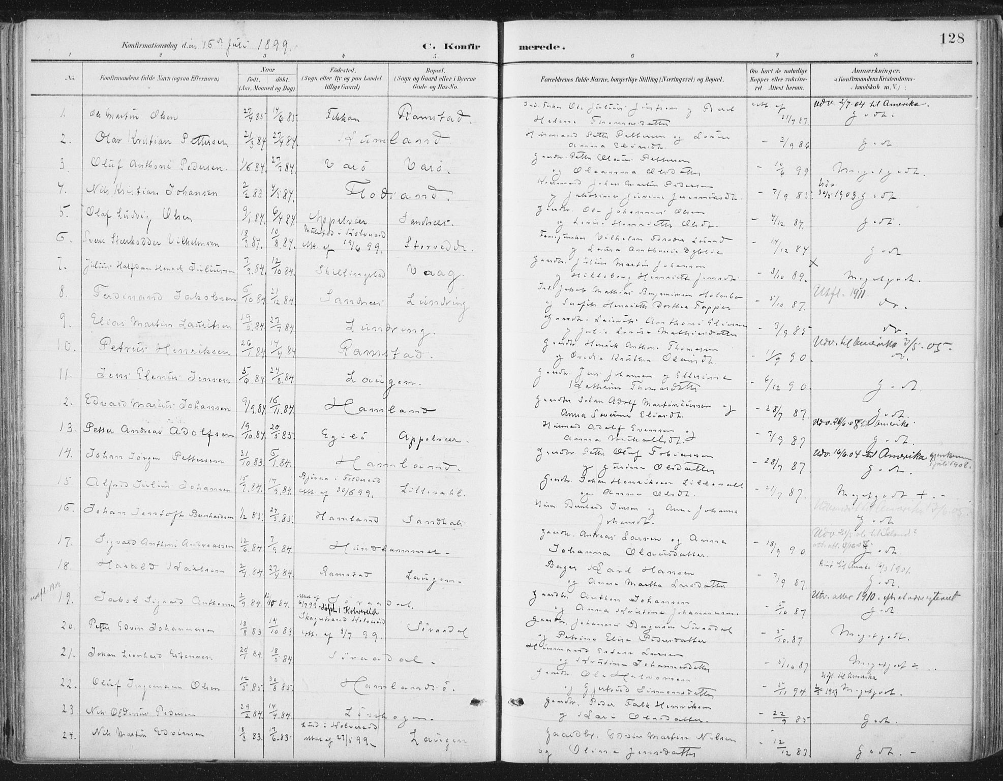 Ministerialprotokoller, klokkerbøker og fødselsregistre - Nord-Trøndelag, AV/SAT-A-1458/784/L0673: Ministerialbok nr. 784A08, 1888-1899, s. 128