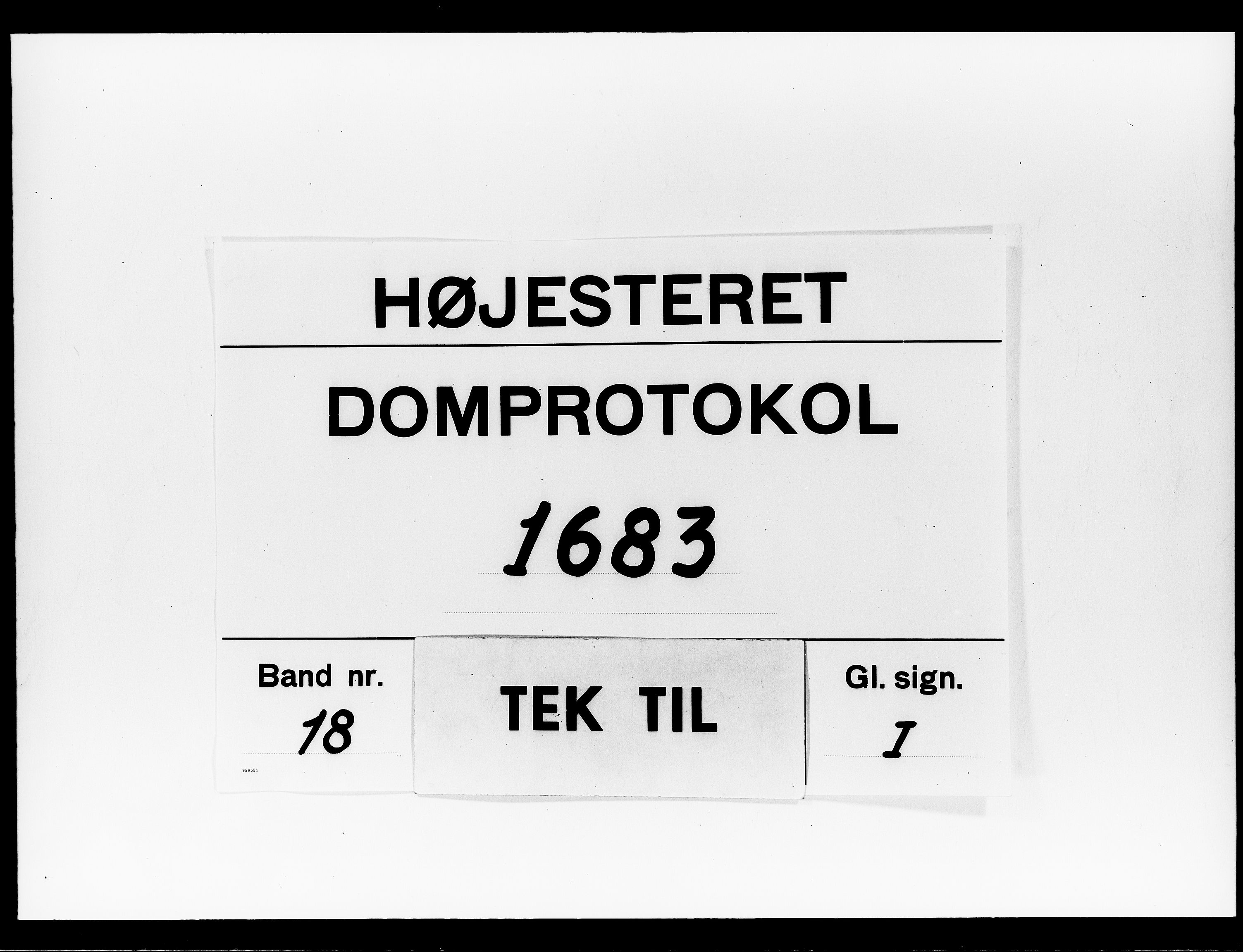 Højesteret, DRA/A-0009, 1683