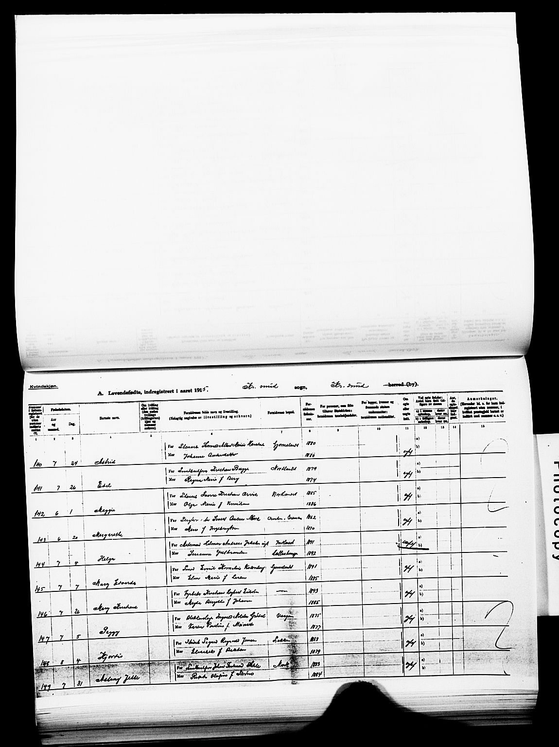 Ministerialprotokoller, klokkerbøker og fødselsregistre - Møre og Romsdal, SAT/A-1454/572/L0861: Ministerialbok nr. 572D05, 1913-1920