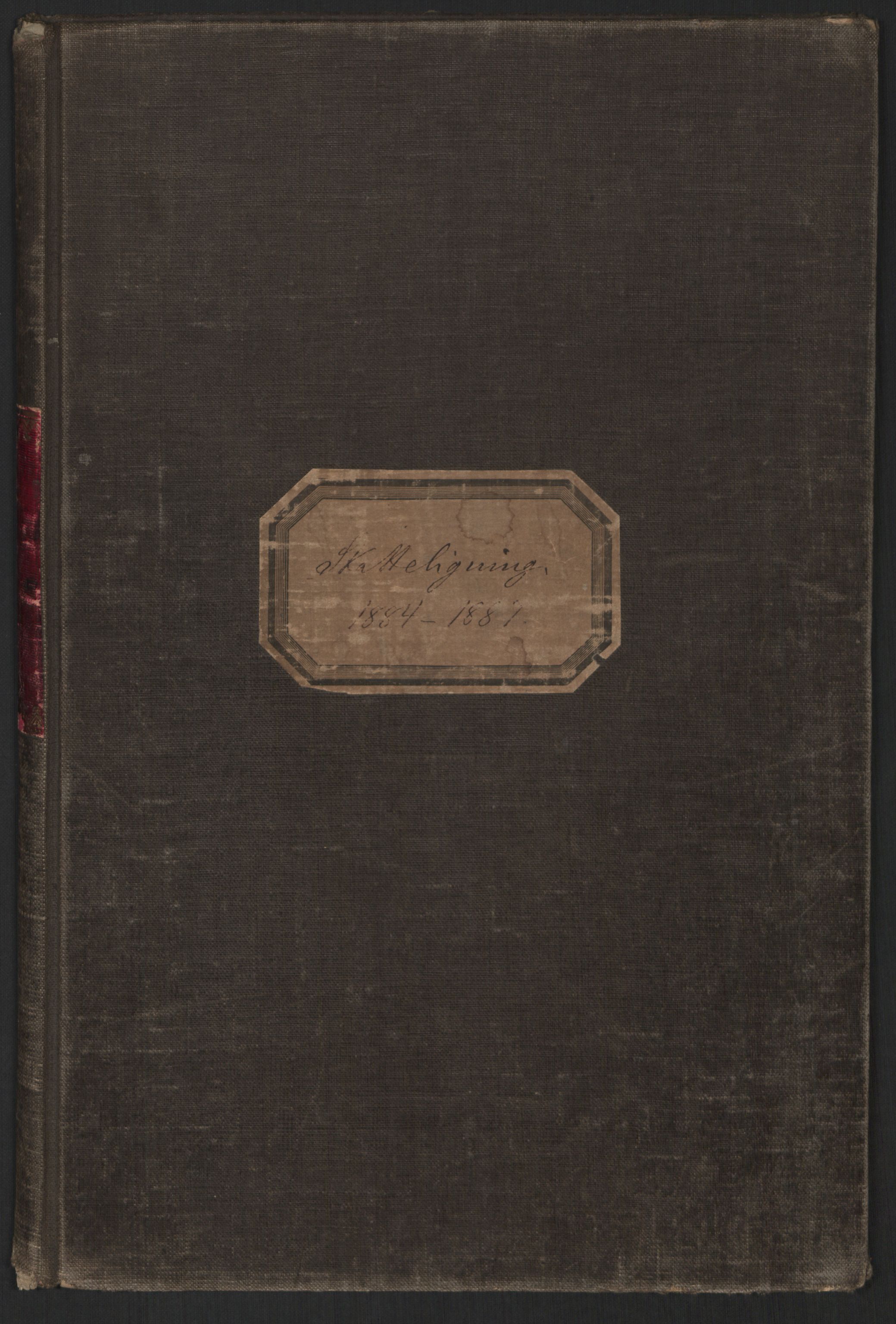 Statistisk sentralbyrå, Sosioøkonomiske studier, Arbeidskraft, lønn, personlig inntekt, formue og forbruk, AV/RA-S-2232/F/Fm/L0001: Skattelikning, 1884-1923, s. 1