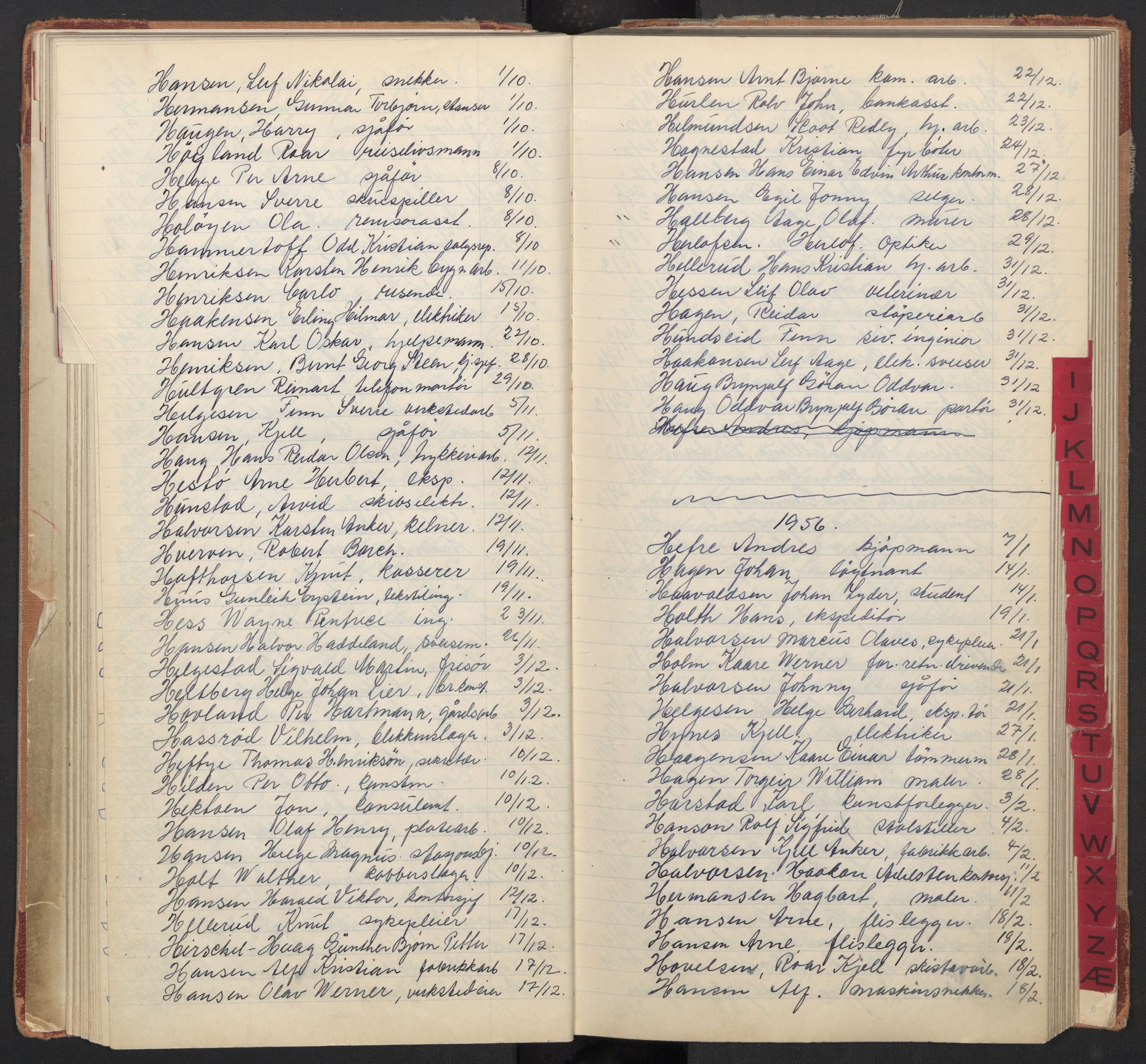 Oslo byfogd avd. I, AV/SAO-A-10220/L/La/L0009: Vigselsregister, 1955-1958, s. 51