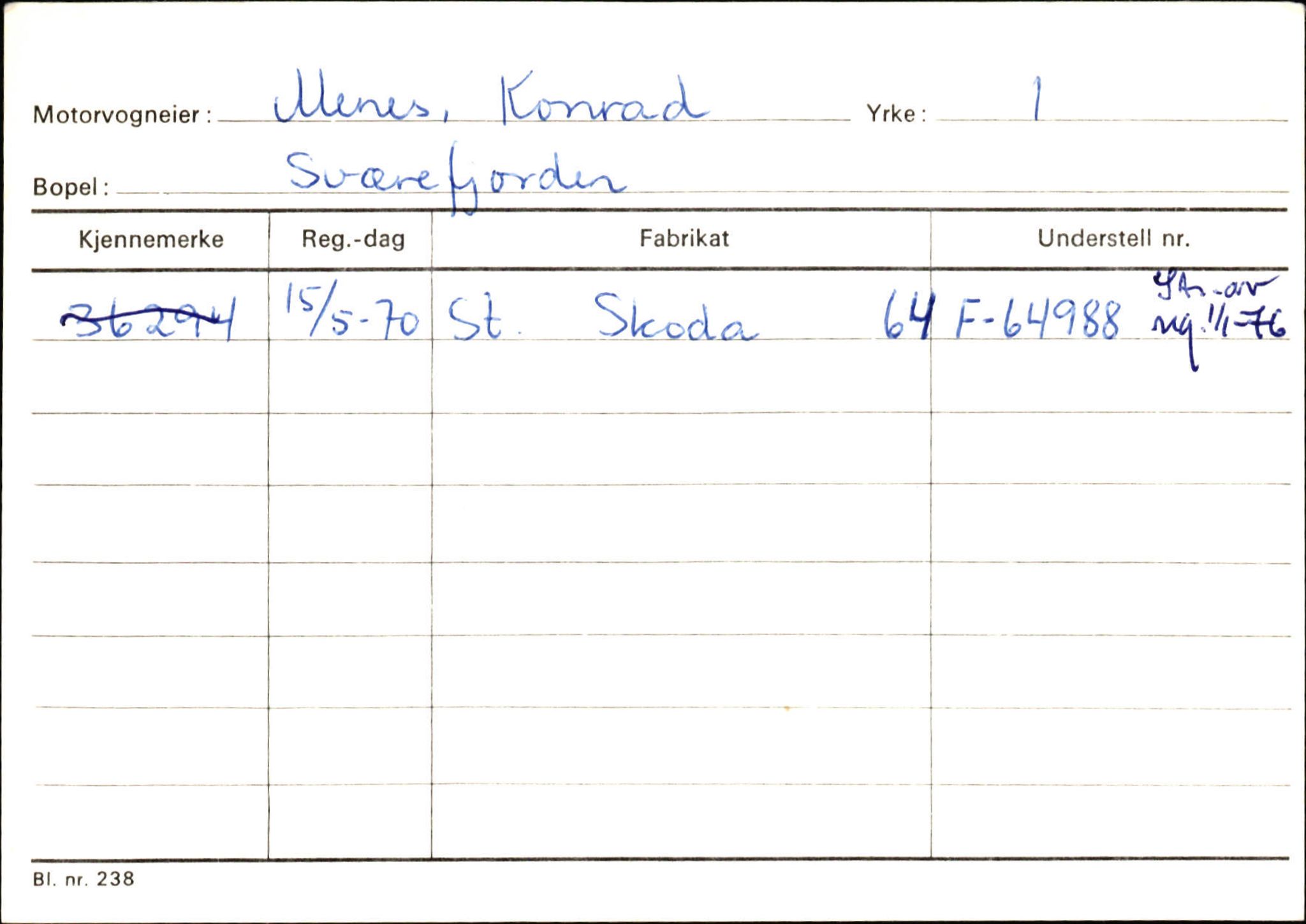 Statens vegvesen, Sogn og Fjordane vegkontor, AV/SAB-A-5301/4/F/L0132: Eigarregister Askvoll A-Å. Balestrand A-Å, 1945-1975, s. 2048