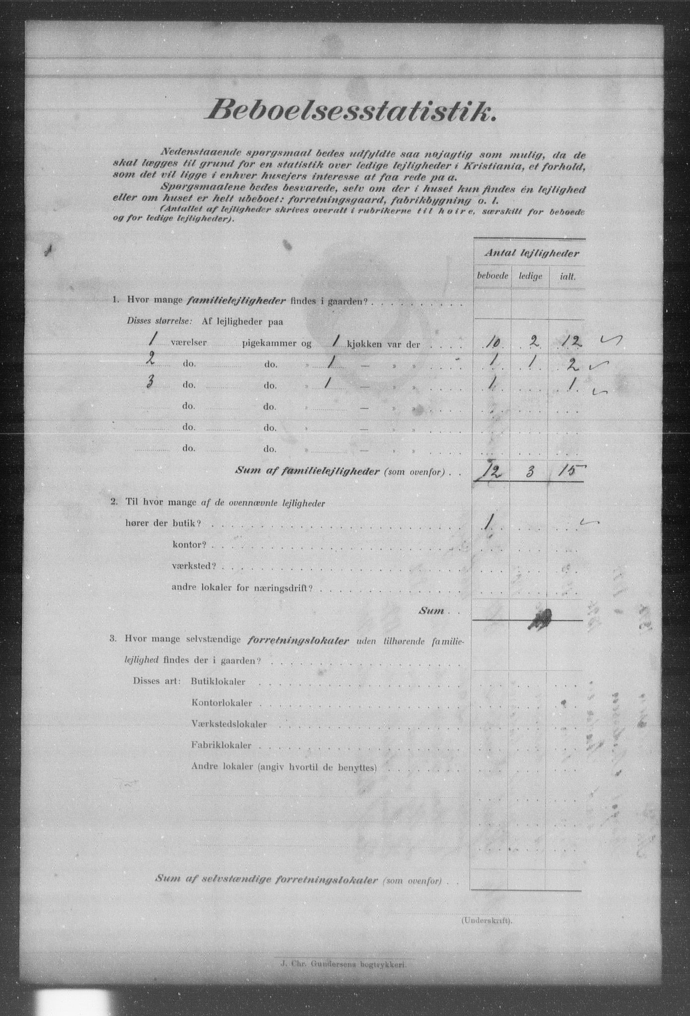 OBA, Kommunal folketelling 31.12.1903 for Kristiania kjøpstad, 1903, s. 8821