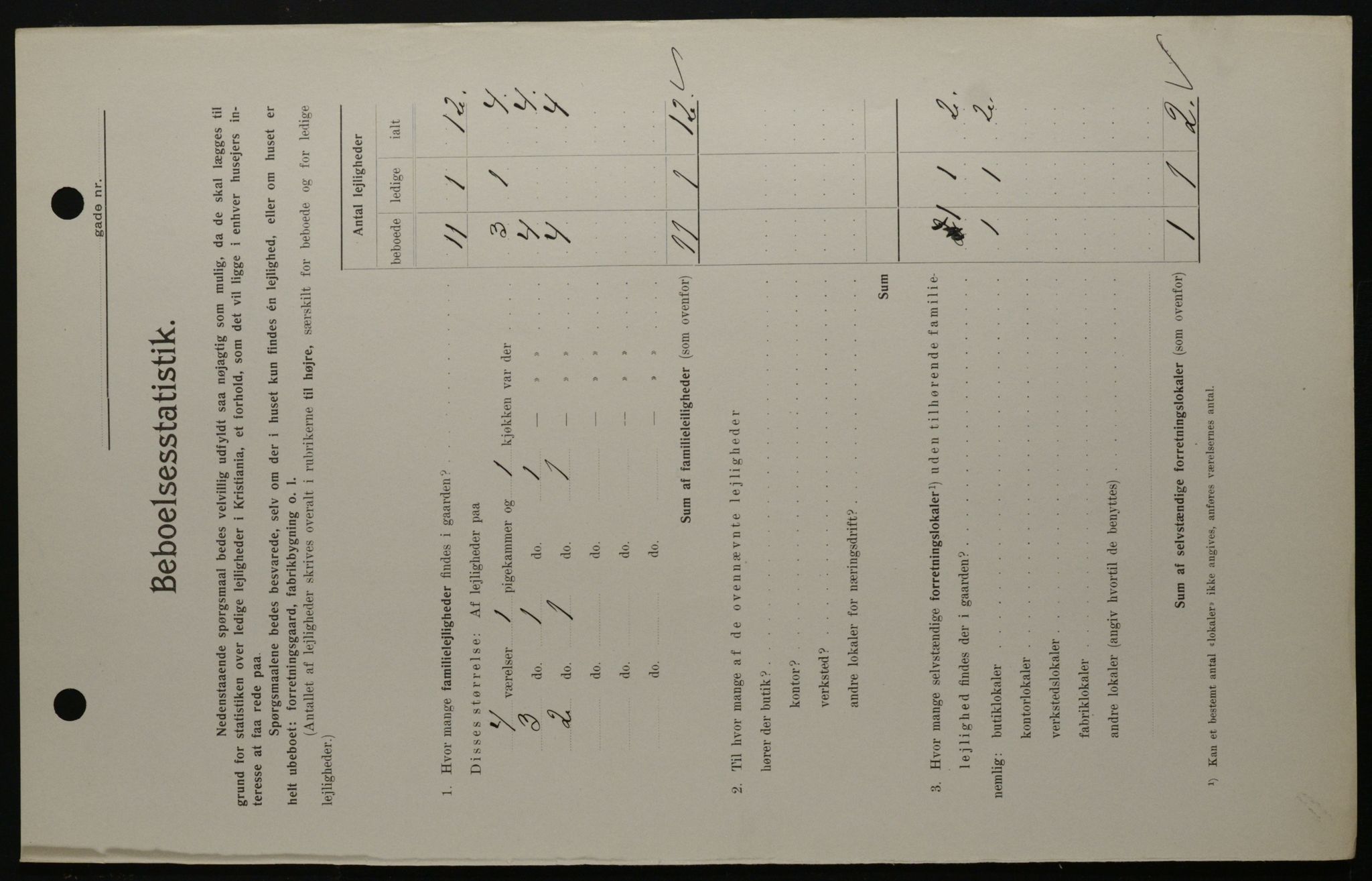 OBA, Kommunal folketelling 1.2.1908 for Kristiania kjøpstad, 1908, s. 30847